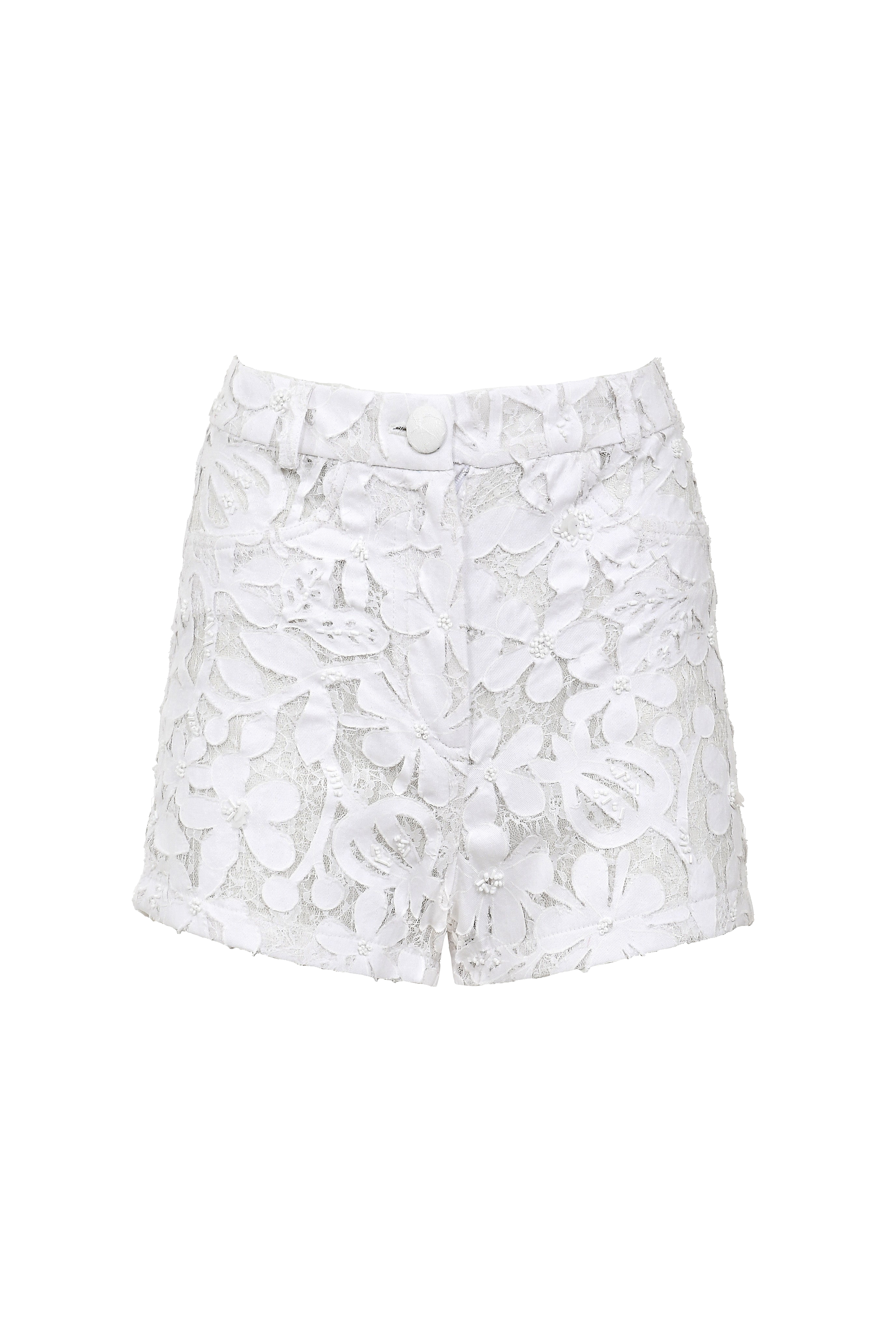 Francesca Miranda Riva Denim Shorts In White