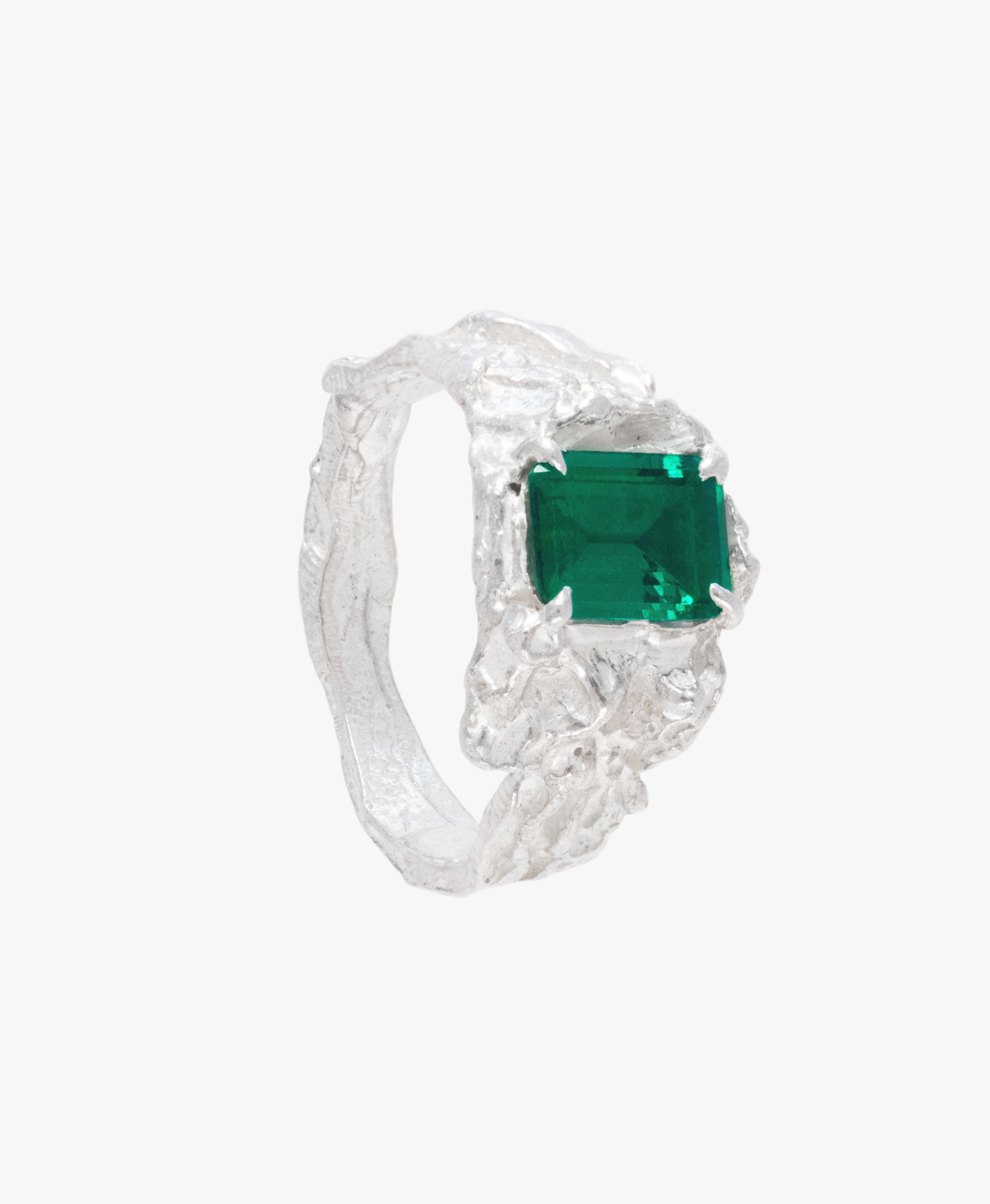 Shimeji Emerald Argenti Ring made by Loveness Lee