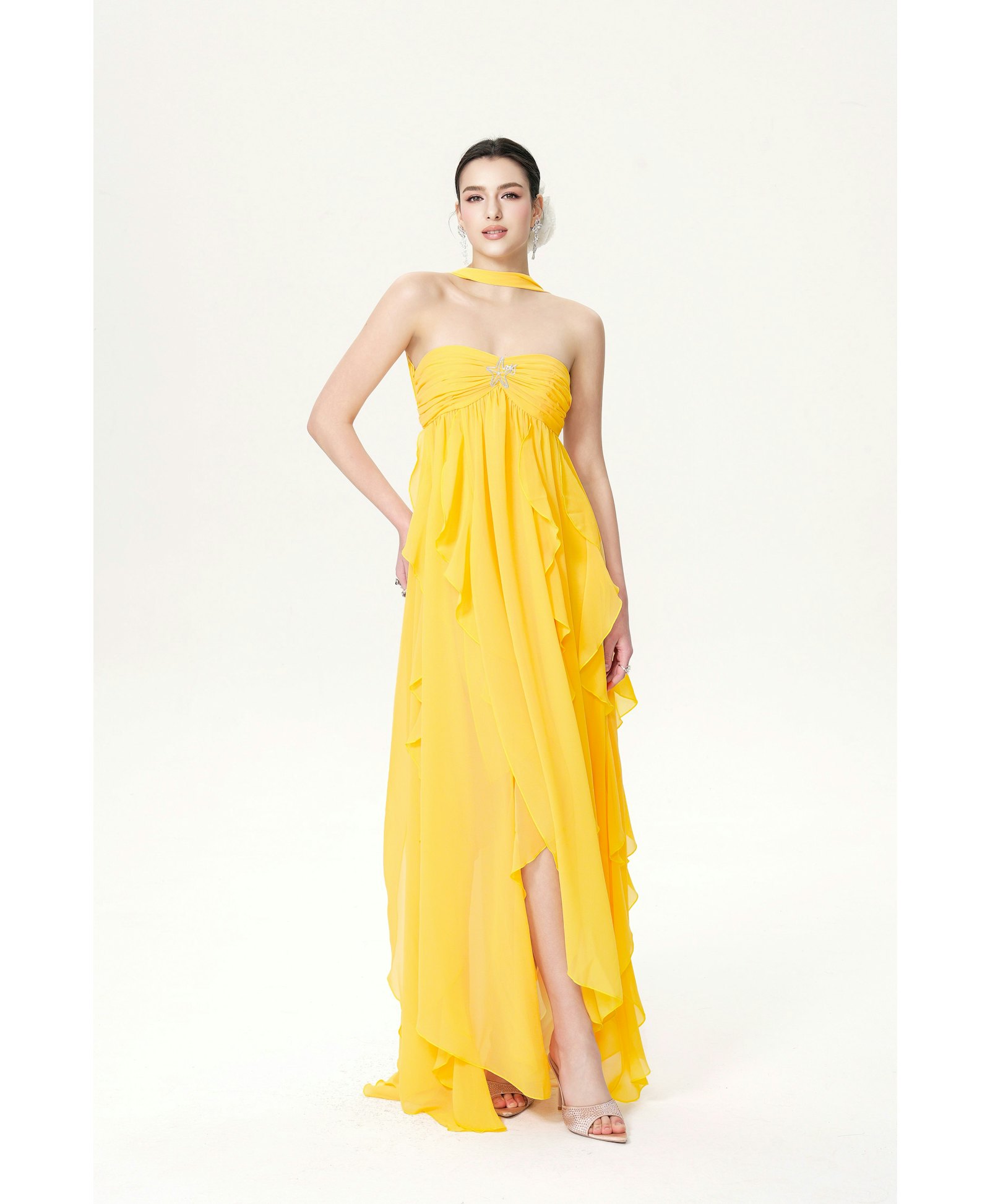 Mariah Dress (Yellow) made by Nana Jacqueline