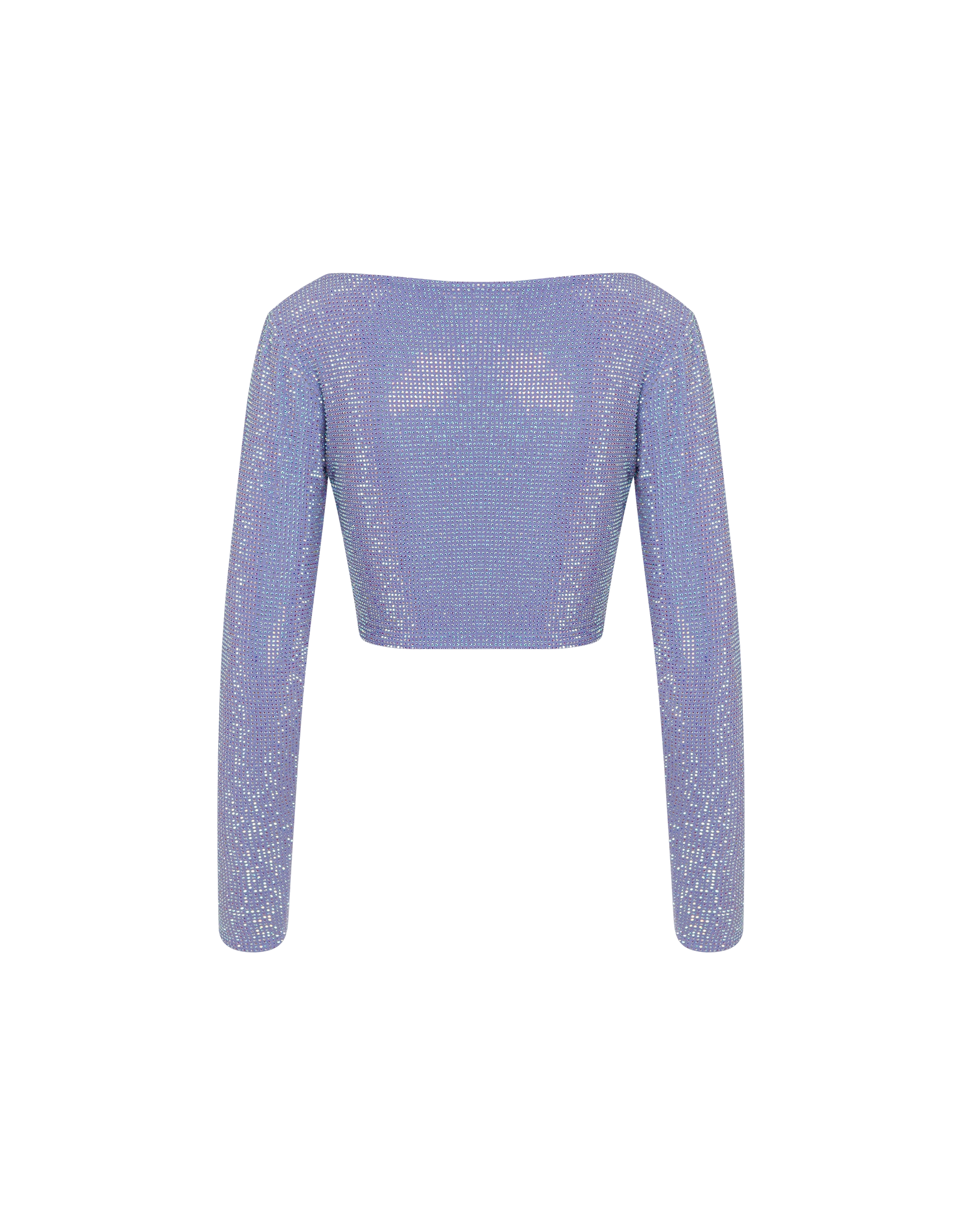 Shop Onori Crystal Cropped Cardigan In Purple