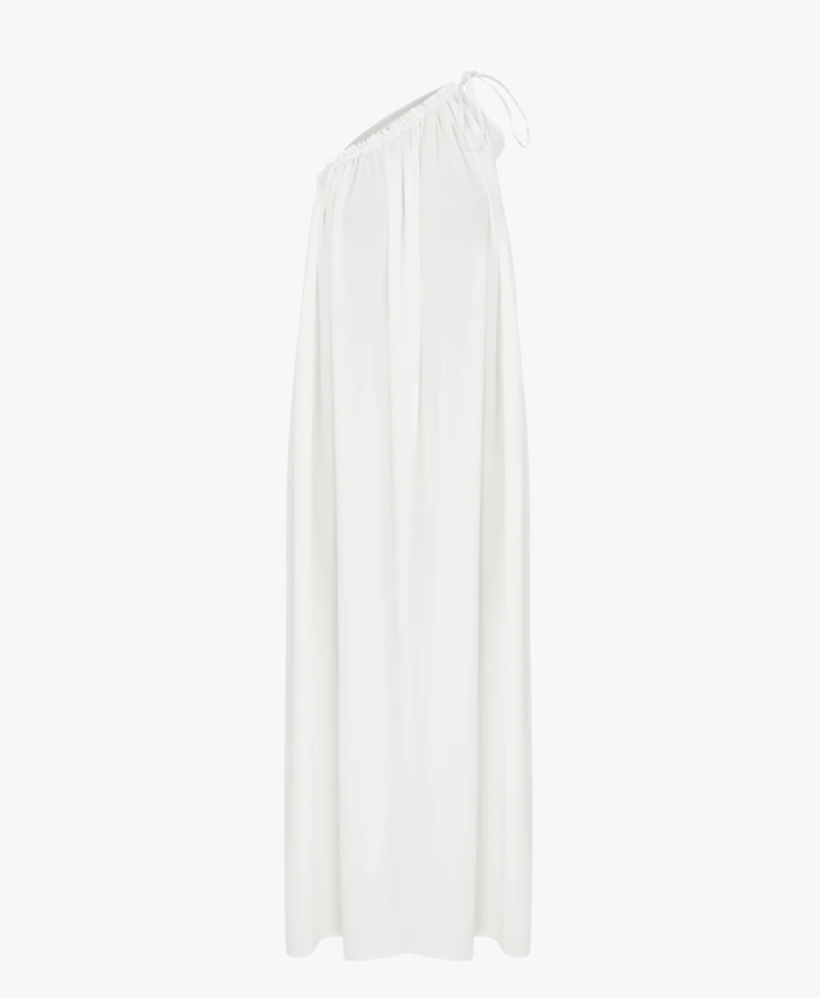 Chrissy One Shoulder Dress in White made by Nazli Ceren