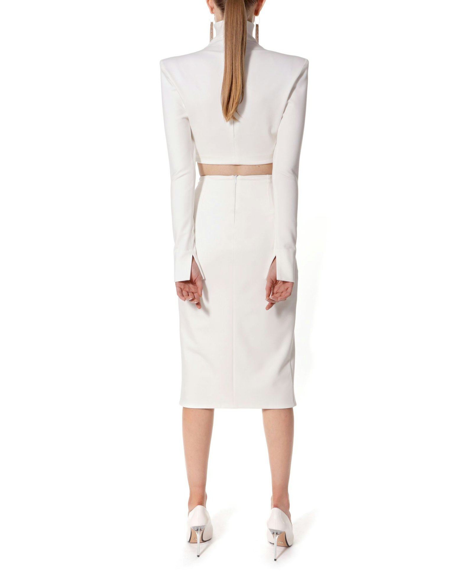 Skirt Salma Ecru White made by HALEWSKI