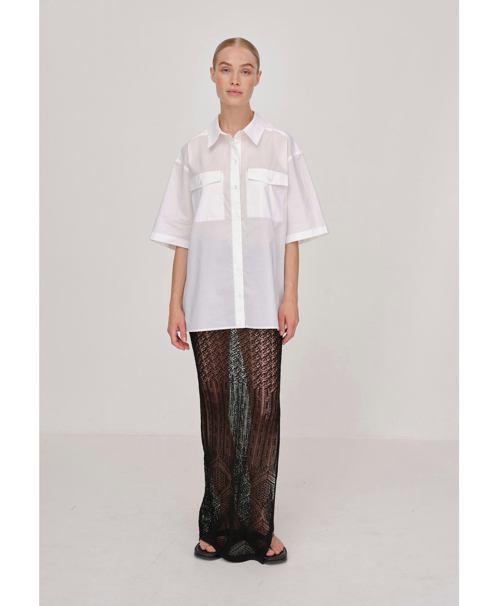 Helle Shirt - White made by HERSKIND