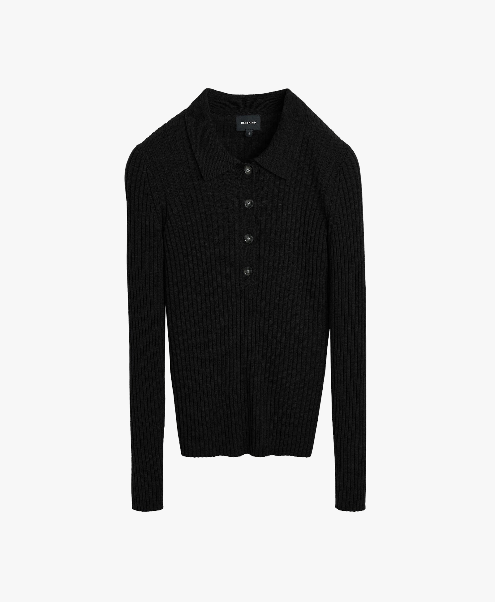 Cadee Blouse Merino Wool - Black made by HERSKIND