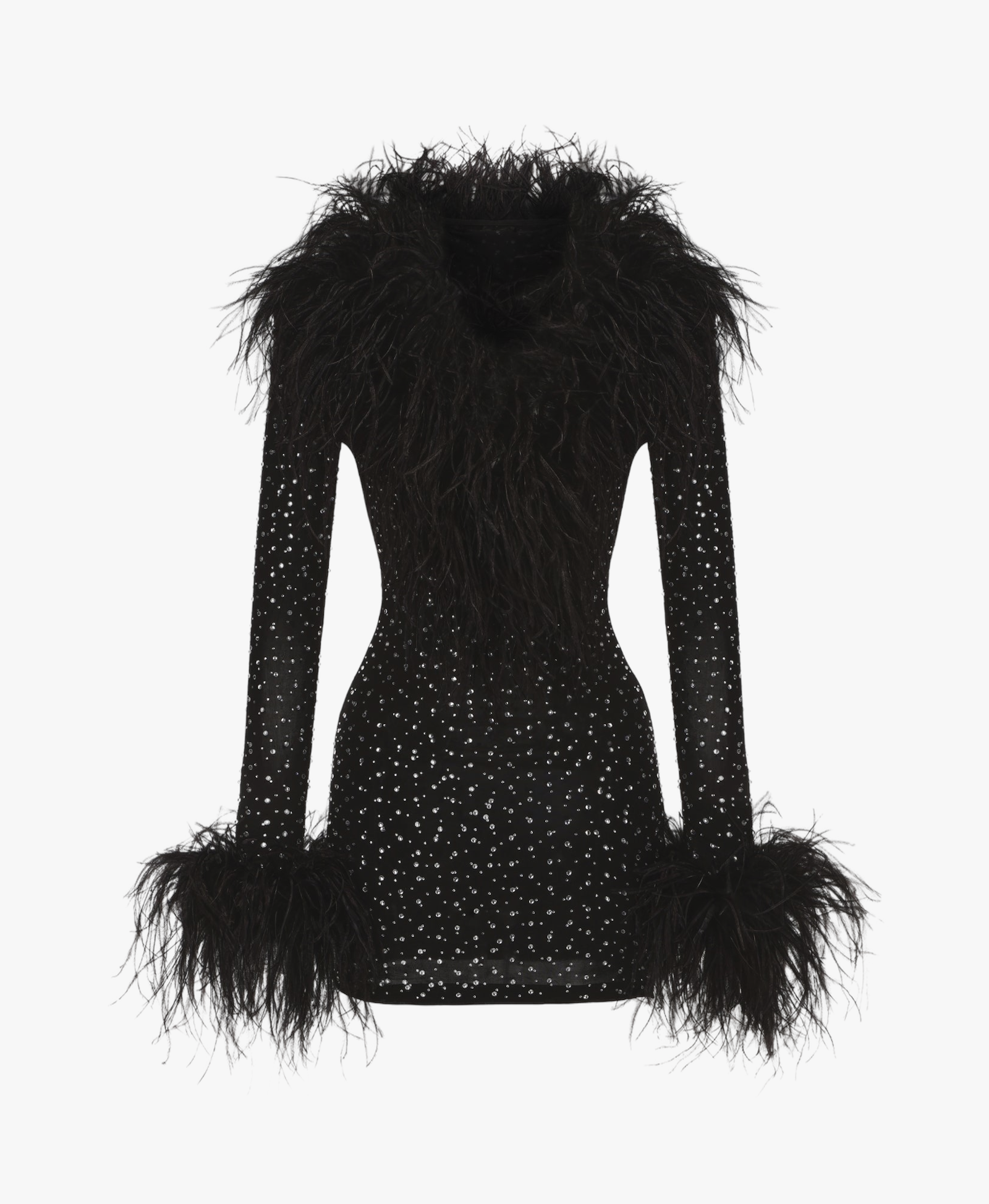 Margot Feather Mini Dress made by Nana Jacqueline