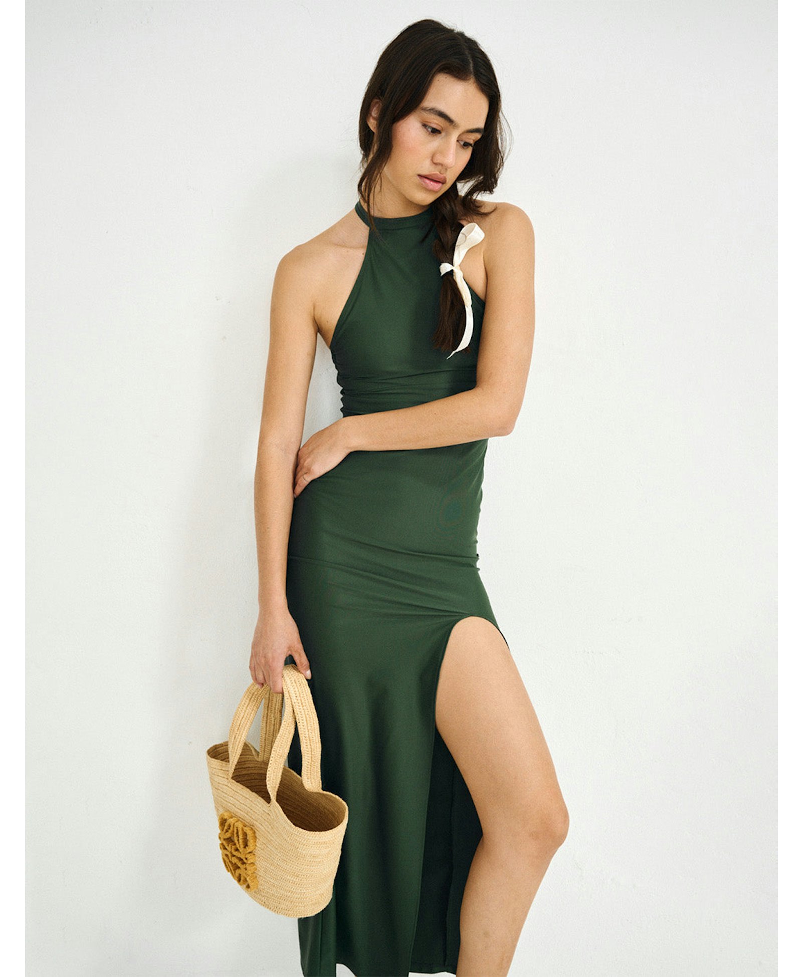 OLIVIA - MAXI DRESS GREEN made by 710 Studio