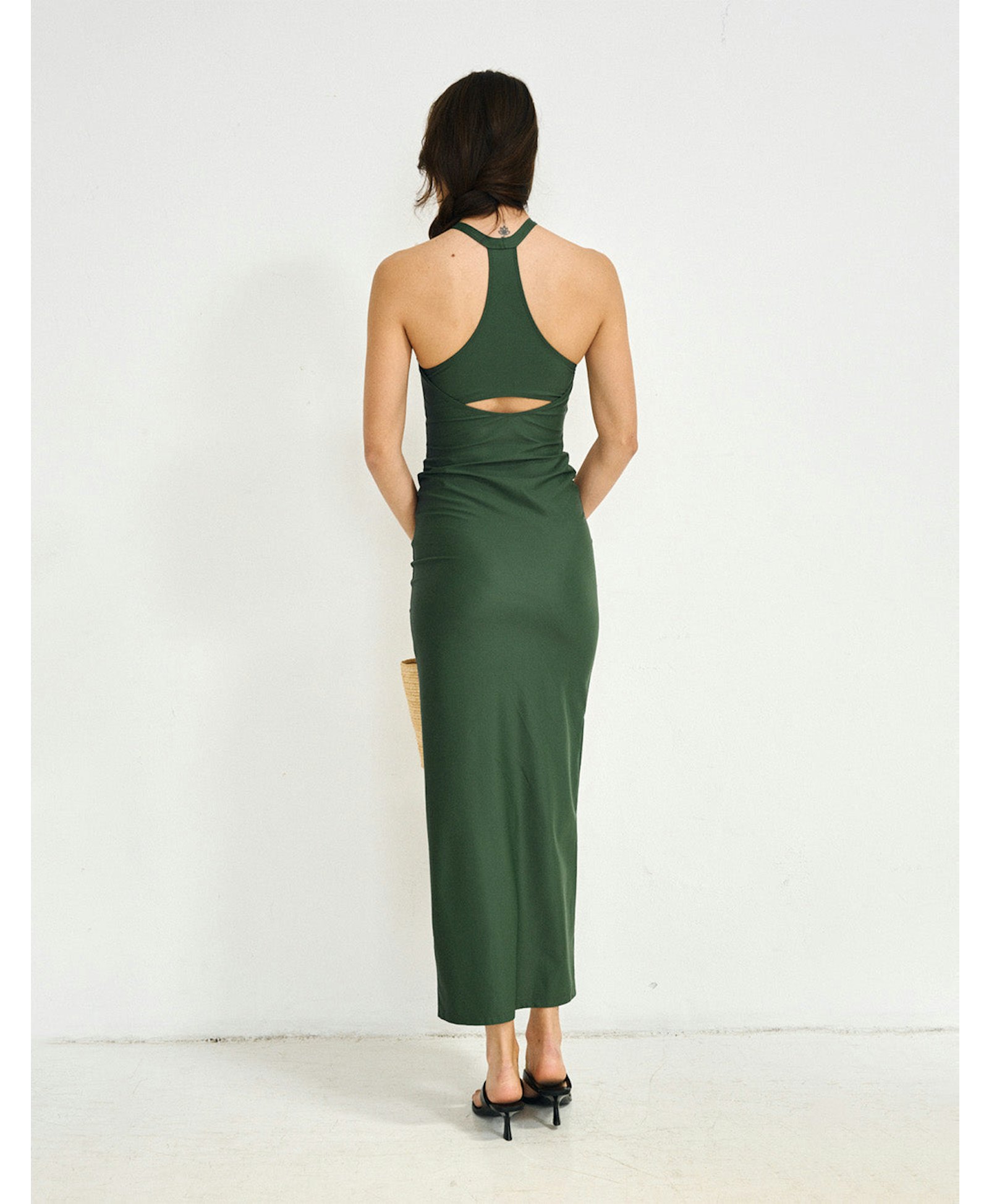 OLIVIA - MAXI DRESS GREEN made by 710 Studio