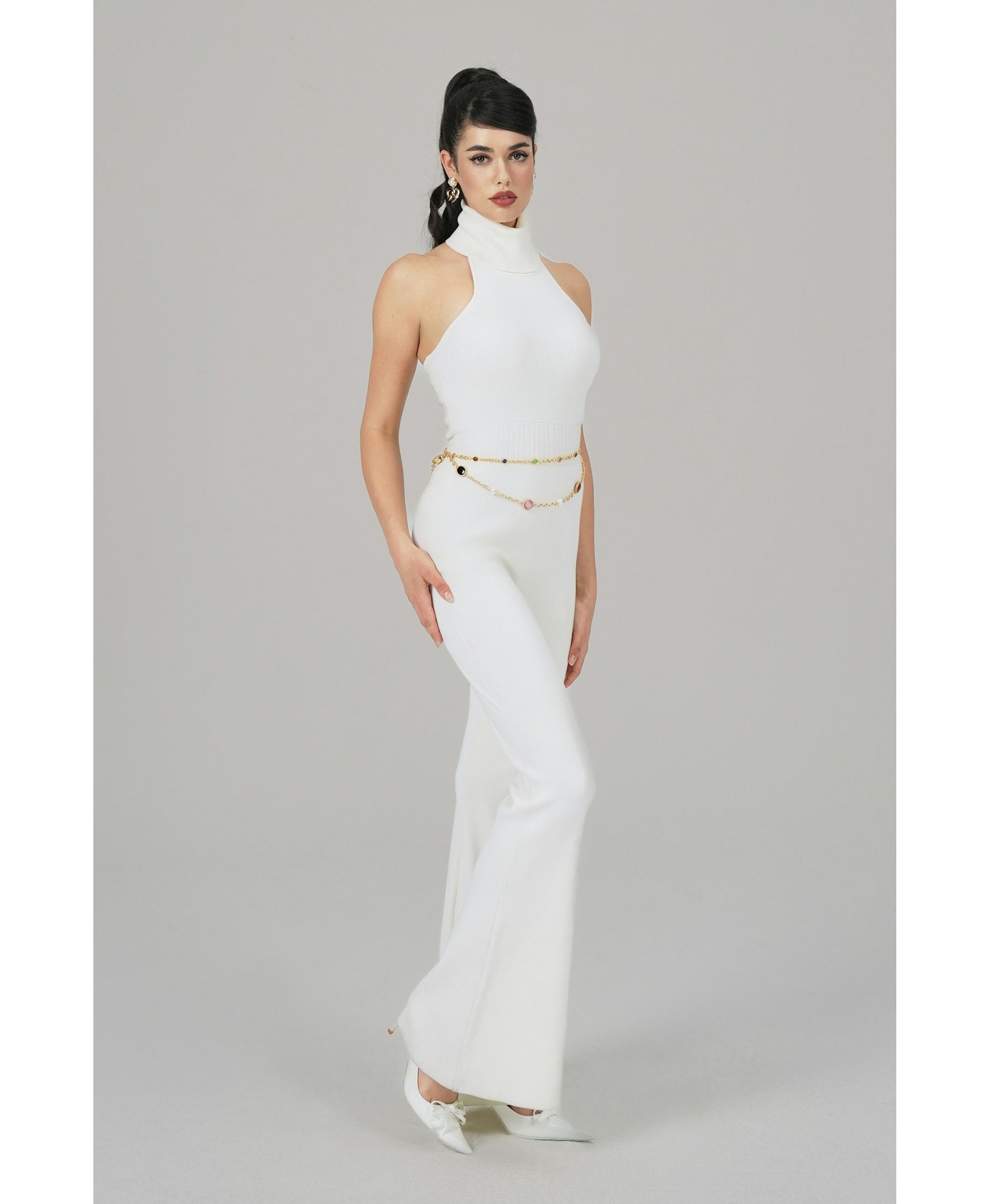 Gwen Jumpsuit (White) made by Nana Jacqueline