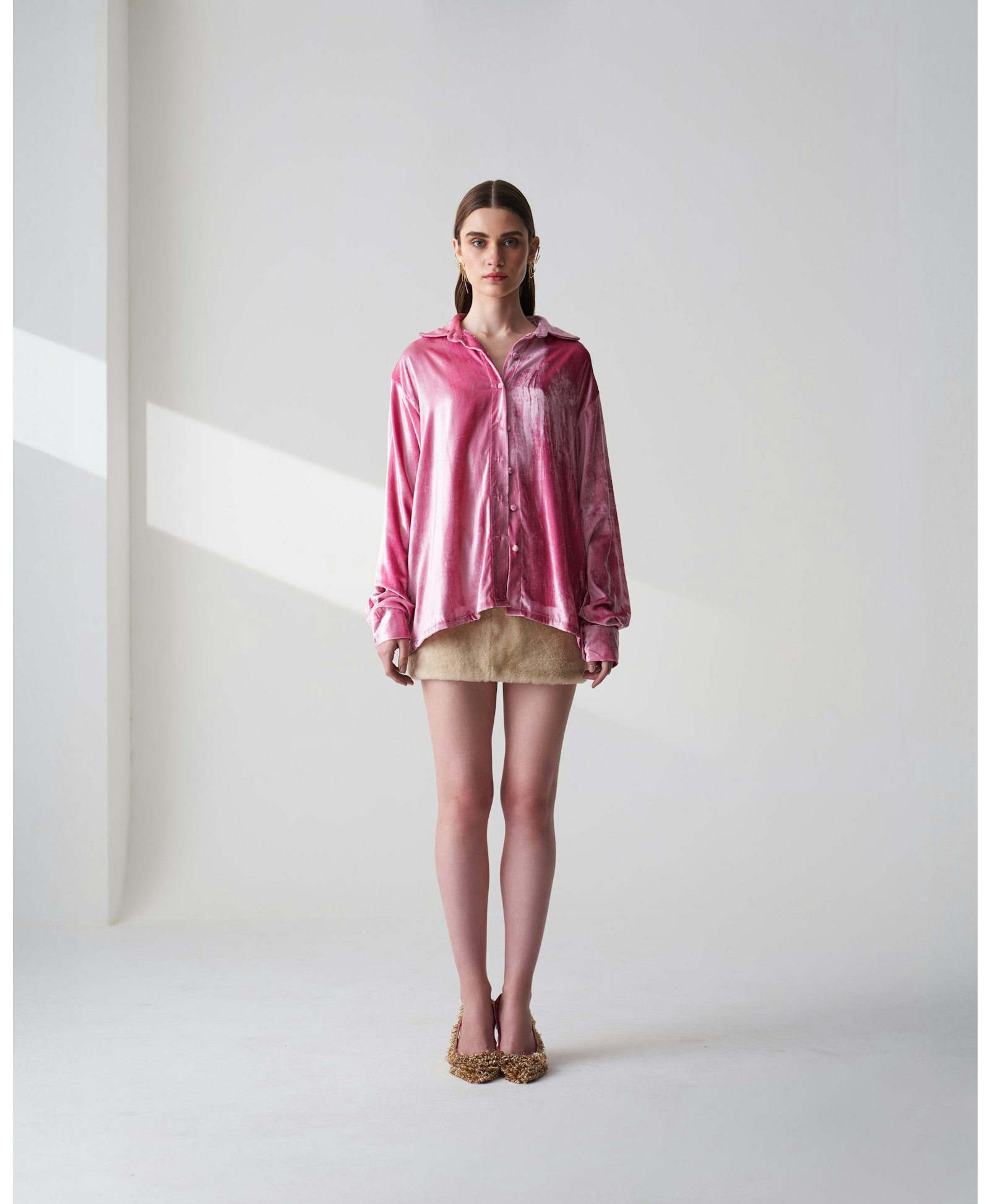 Velvet Silk Blend Shirt made by Szabo Sihag