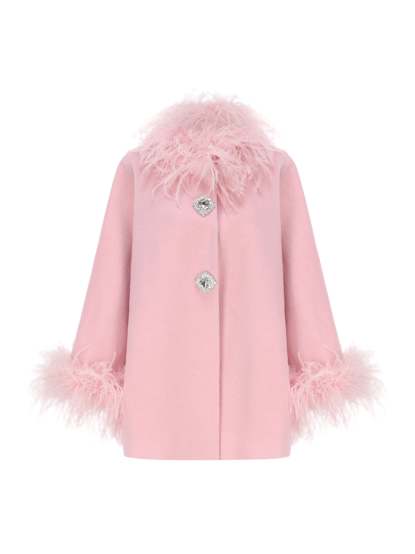 Nana Jacqueline Angelica Feather Coat (pink)