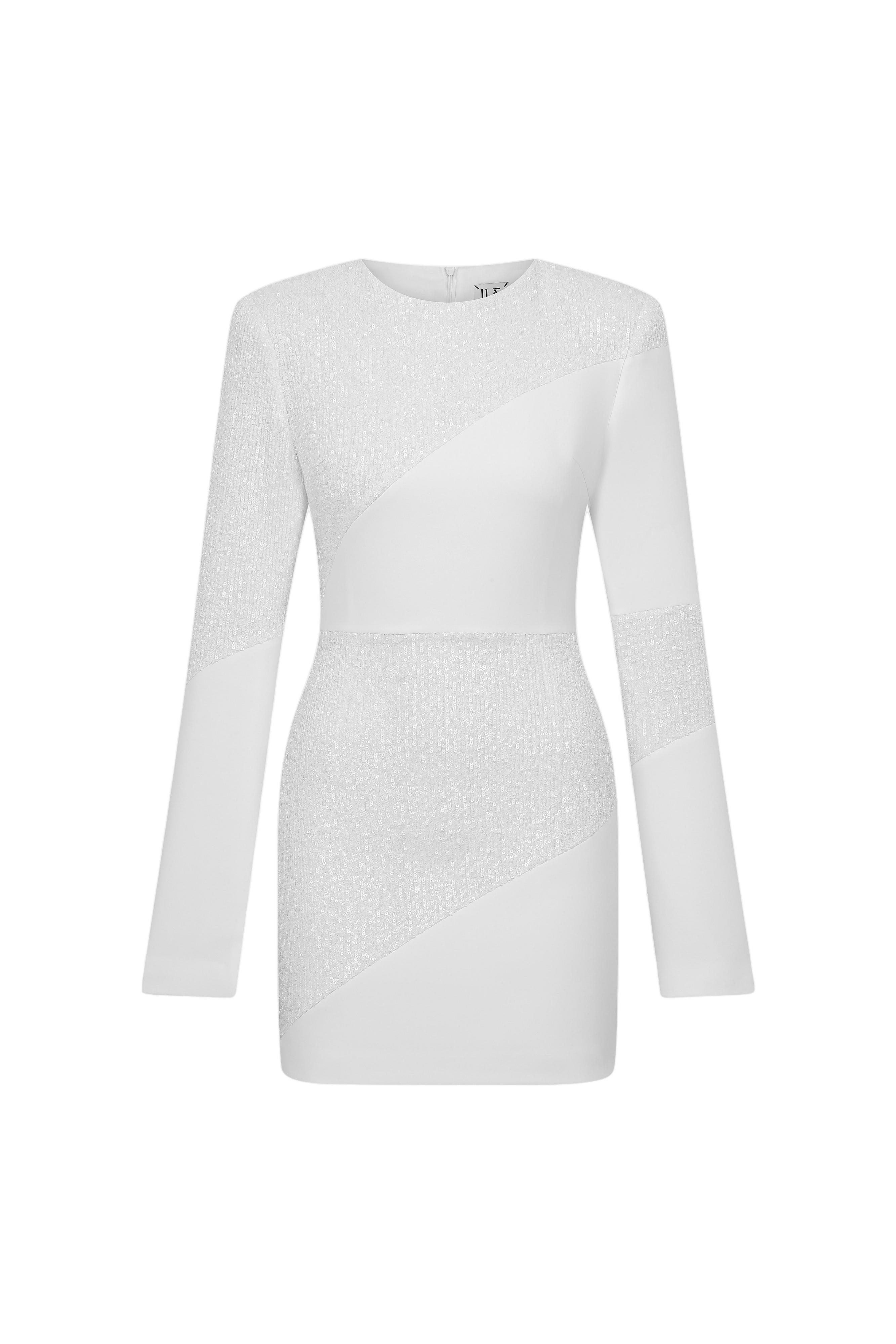 Ila Solar-long Sleeve Mini Dress With Sequin Details