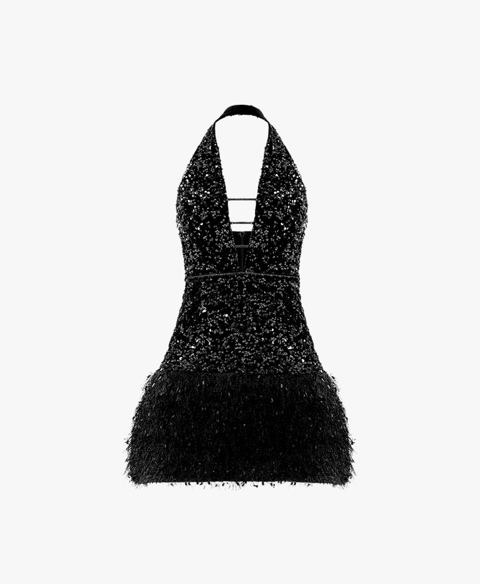 Amina Sparkling Dress In Black made by Monika Dimova