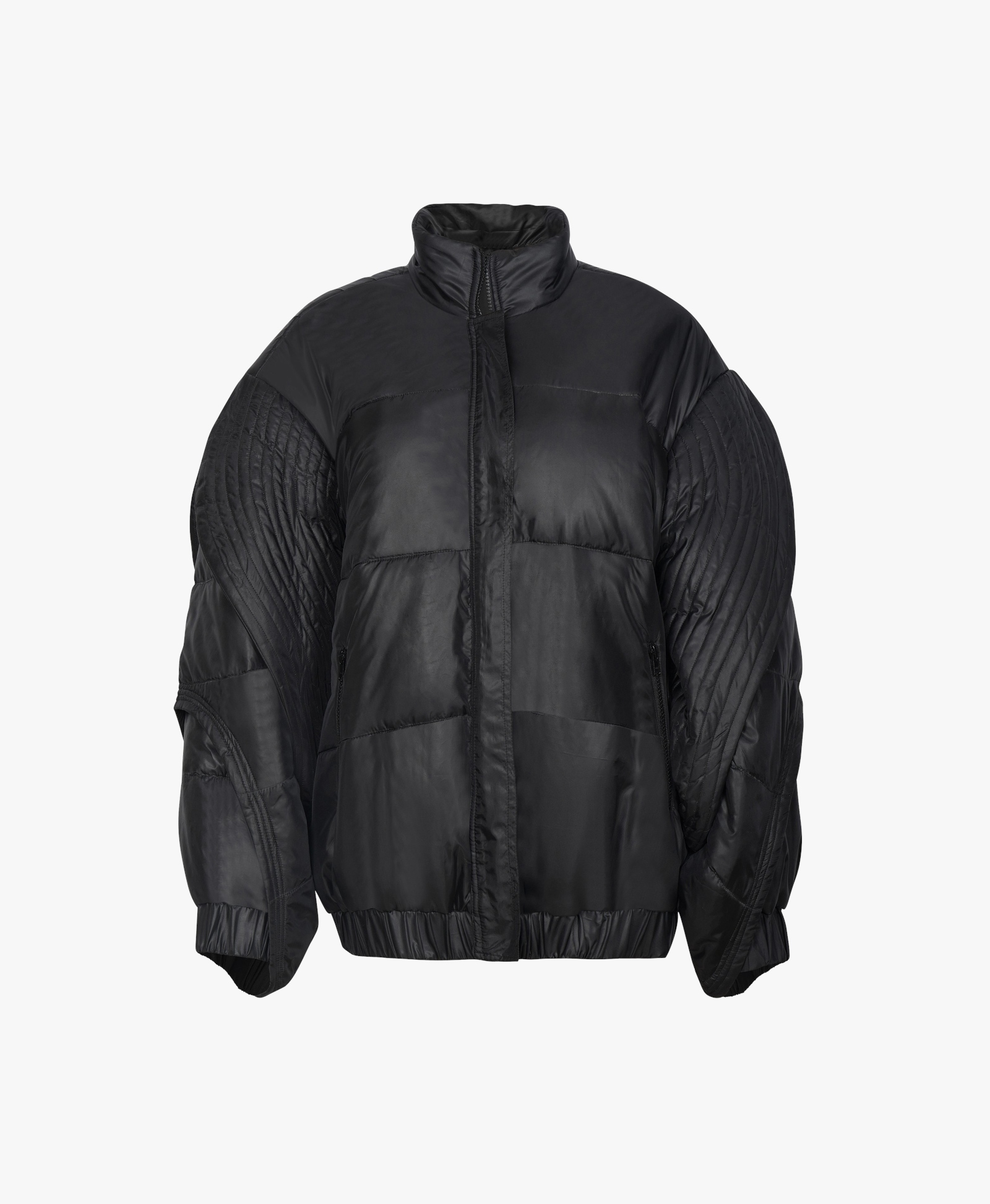 Black Puffer Jacket made by Szabo Sihag