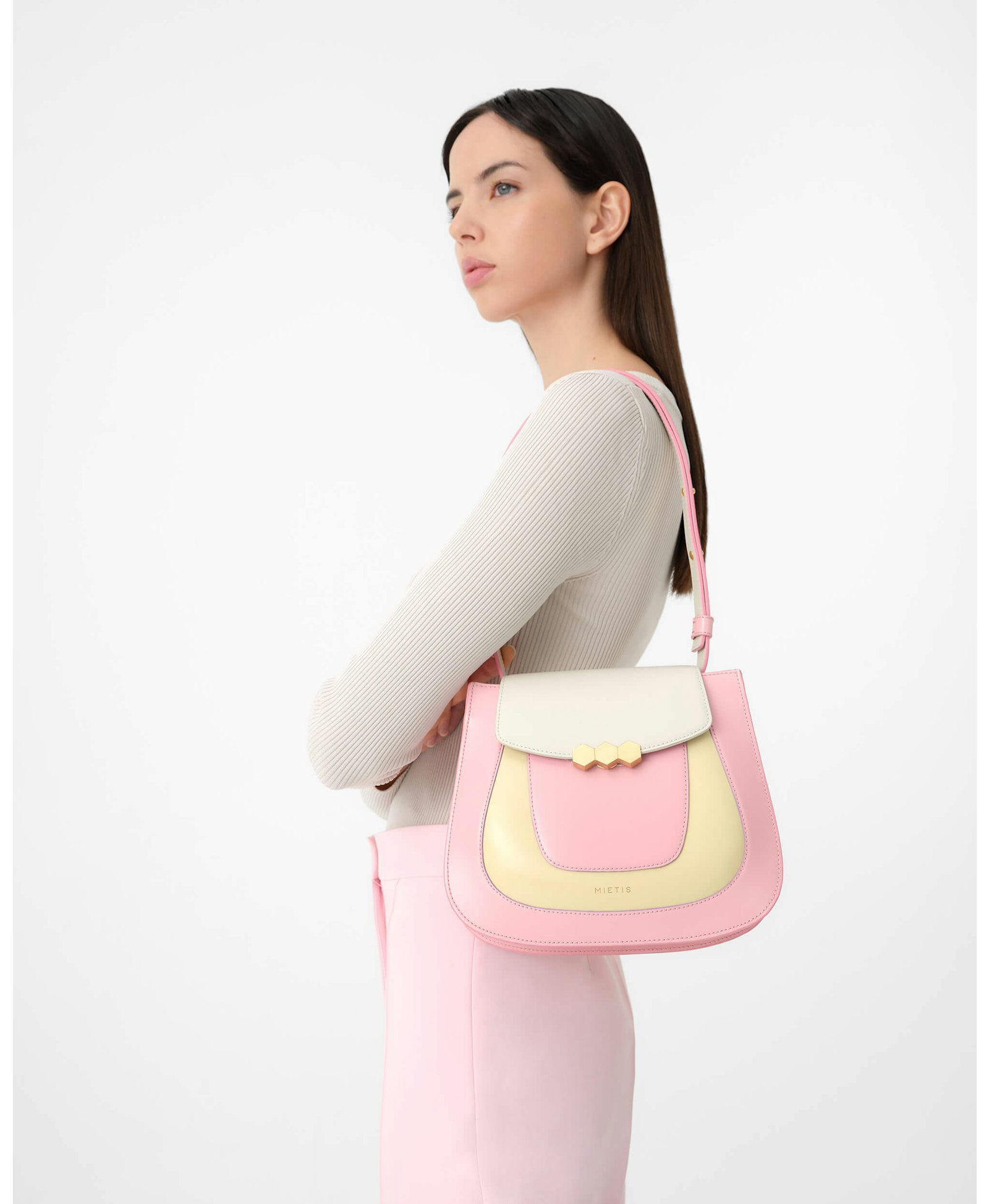 Jill Pink / White / Cream in Pink made by Mietis