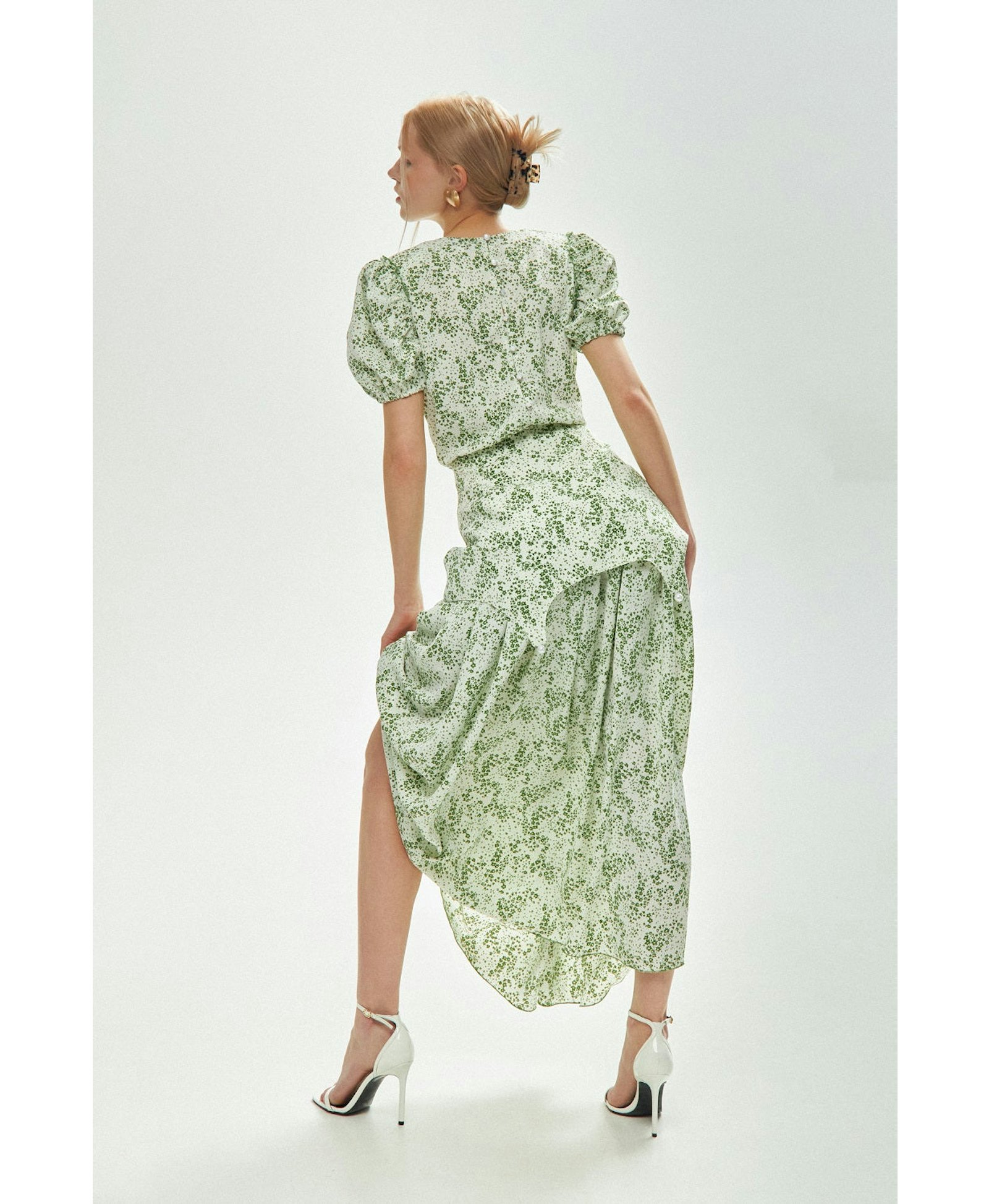 Maxi Dress With Flowers made by Guranda