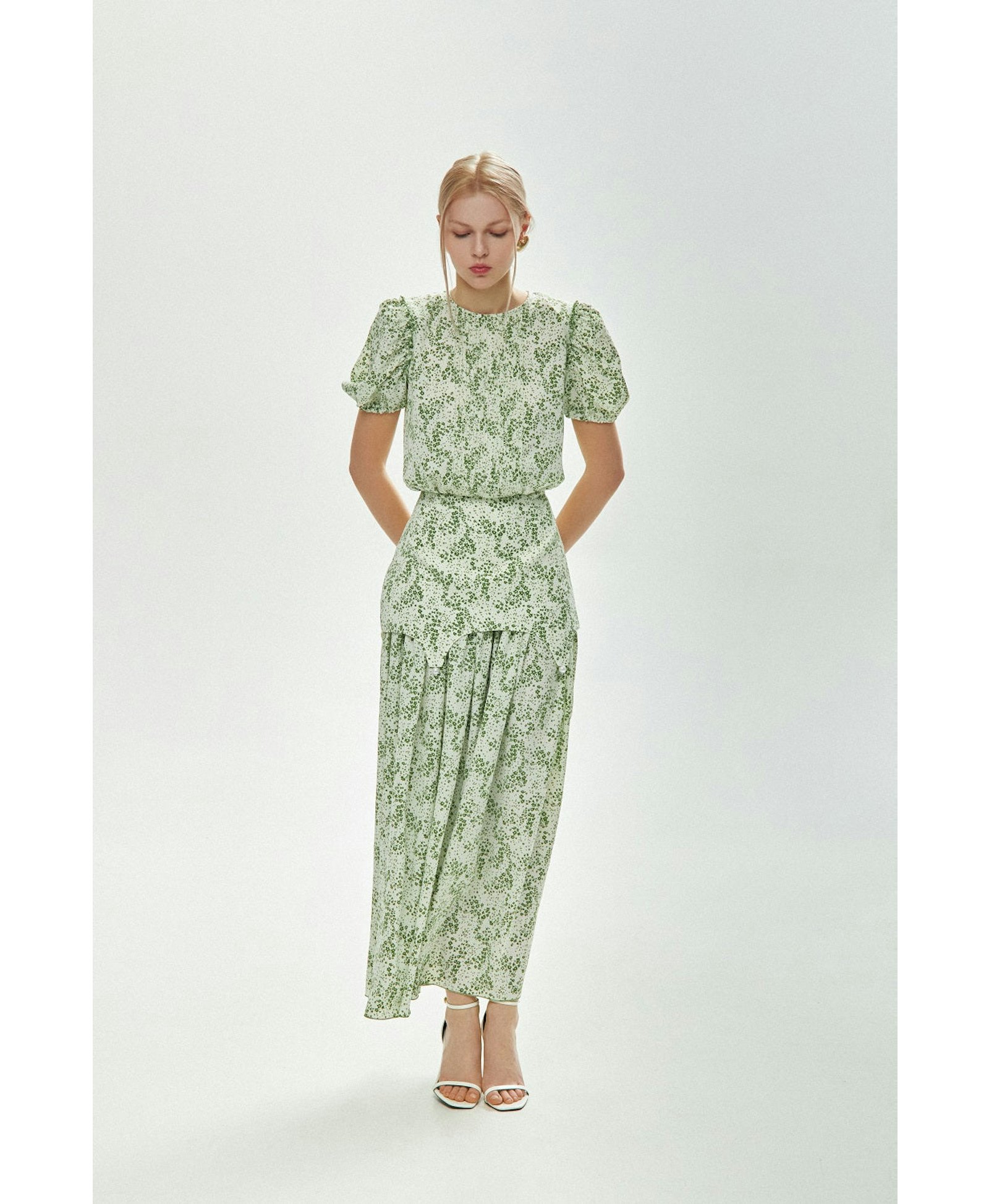 Maxi Dress With Flowers made by Guranda