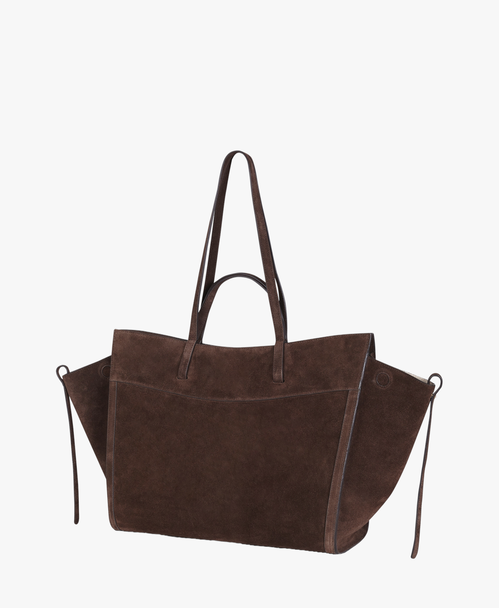 Shopping Bag Chocolat Suede made by Saonara