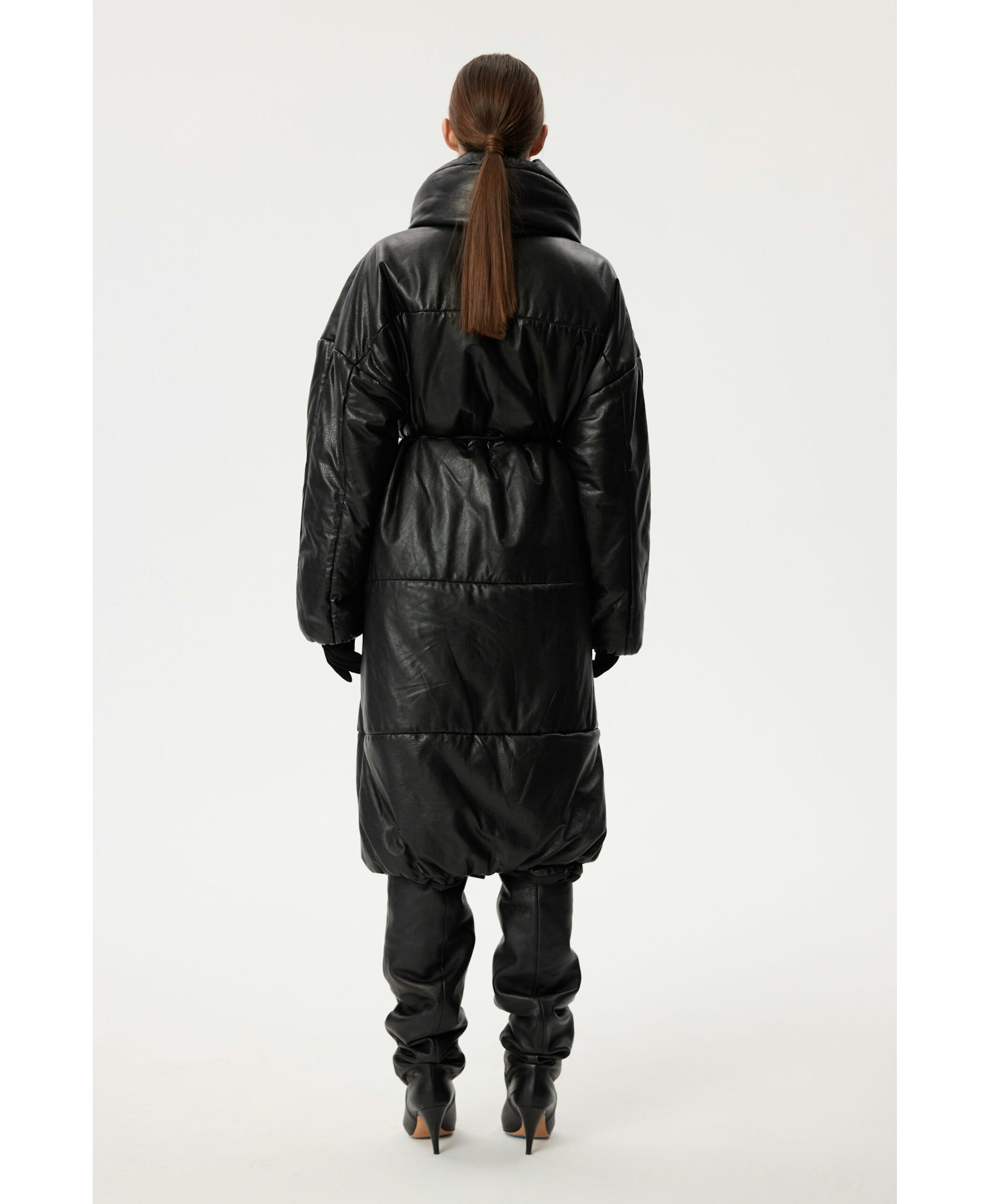 Long Leather Coat made by YAVORSKA