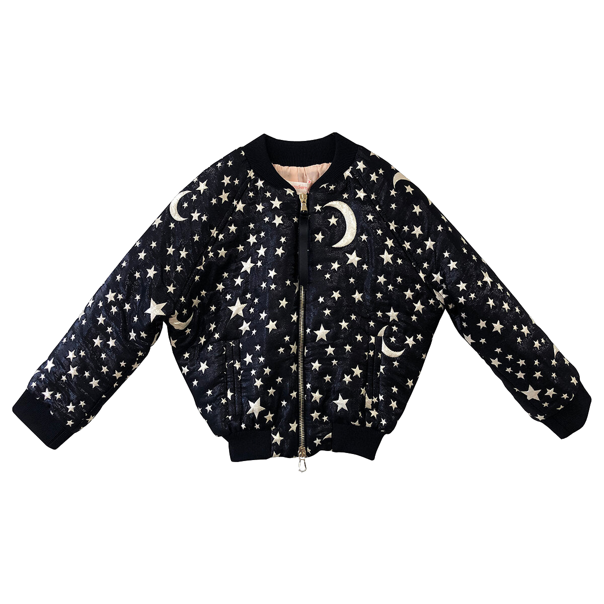 Semsem Kids' Sama Bomber Jacket In Jet Black