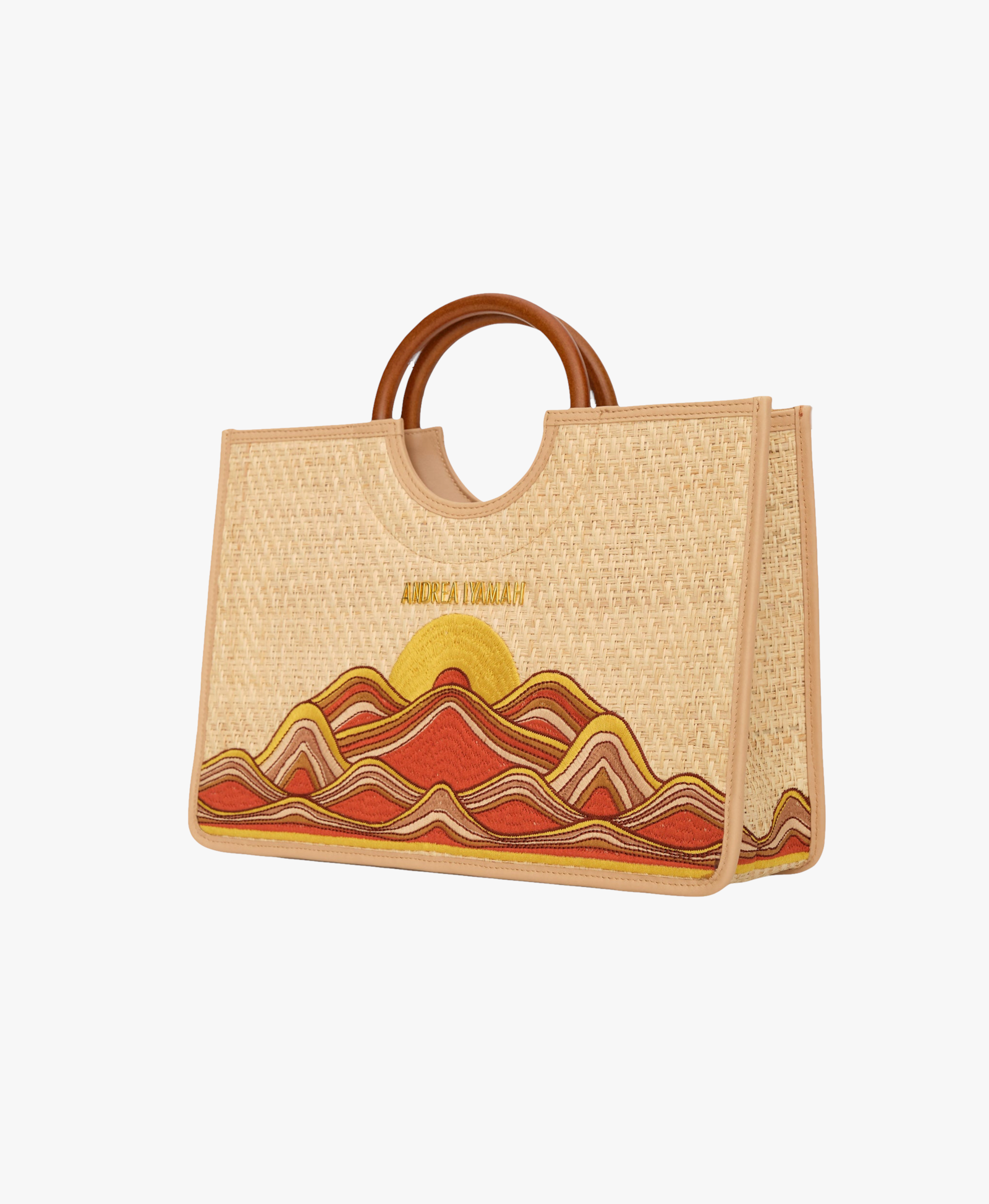 ILLO ESCAPE BAG MIDI in Beige made by Andrea Iyamah