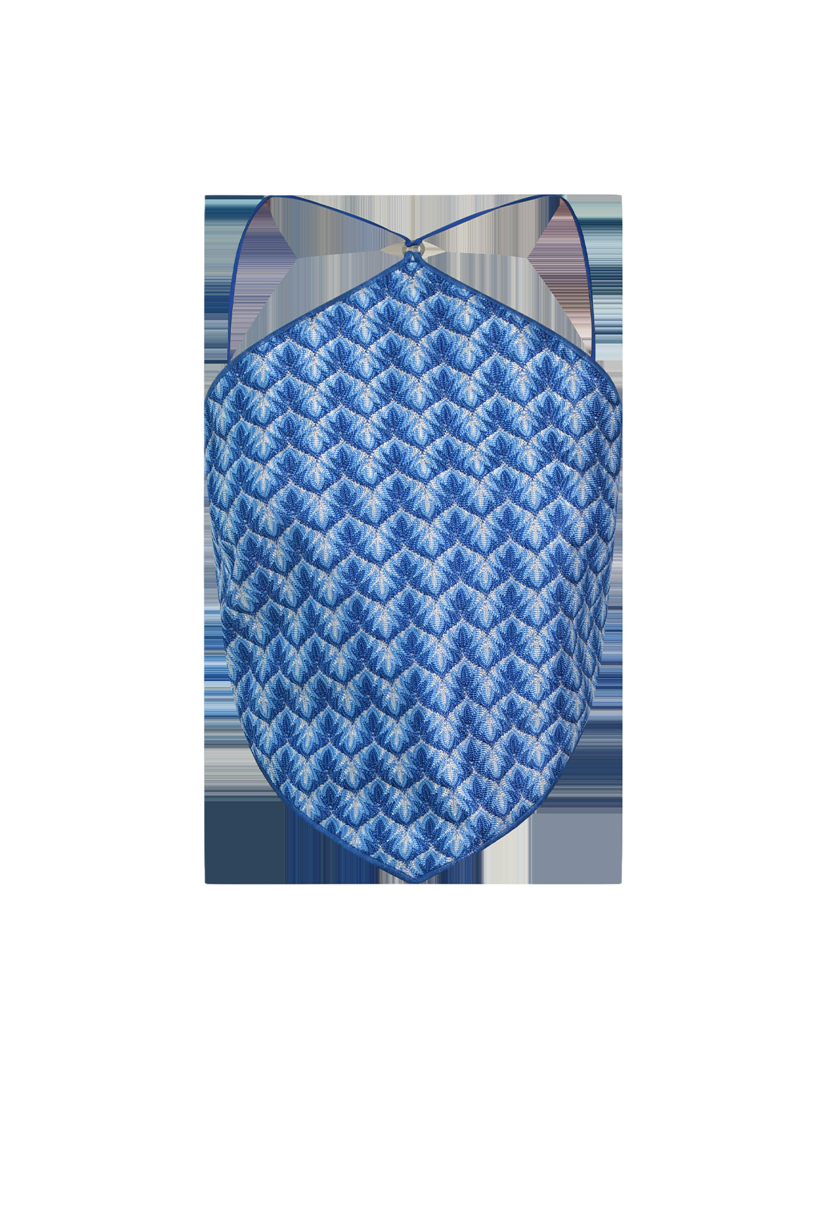 Hanne Bloch Sky Knit Diamond Top In Blue