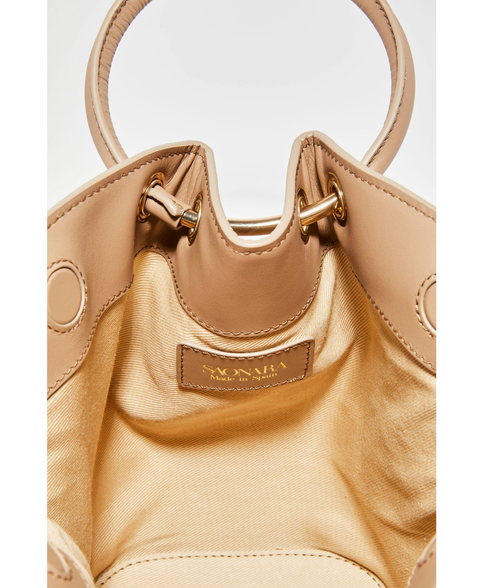 SAONARA MINI MOKA LEATHER BAG made by Saonara