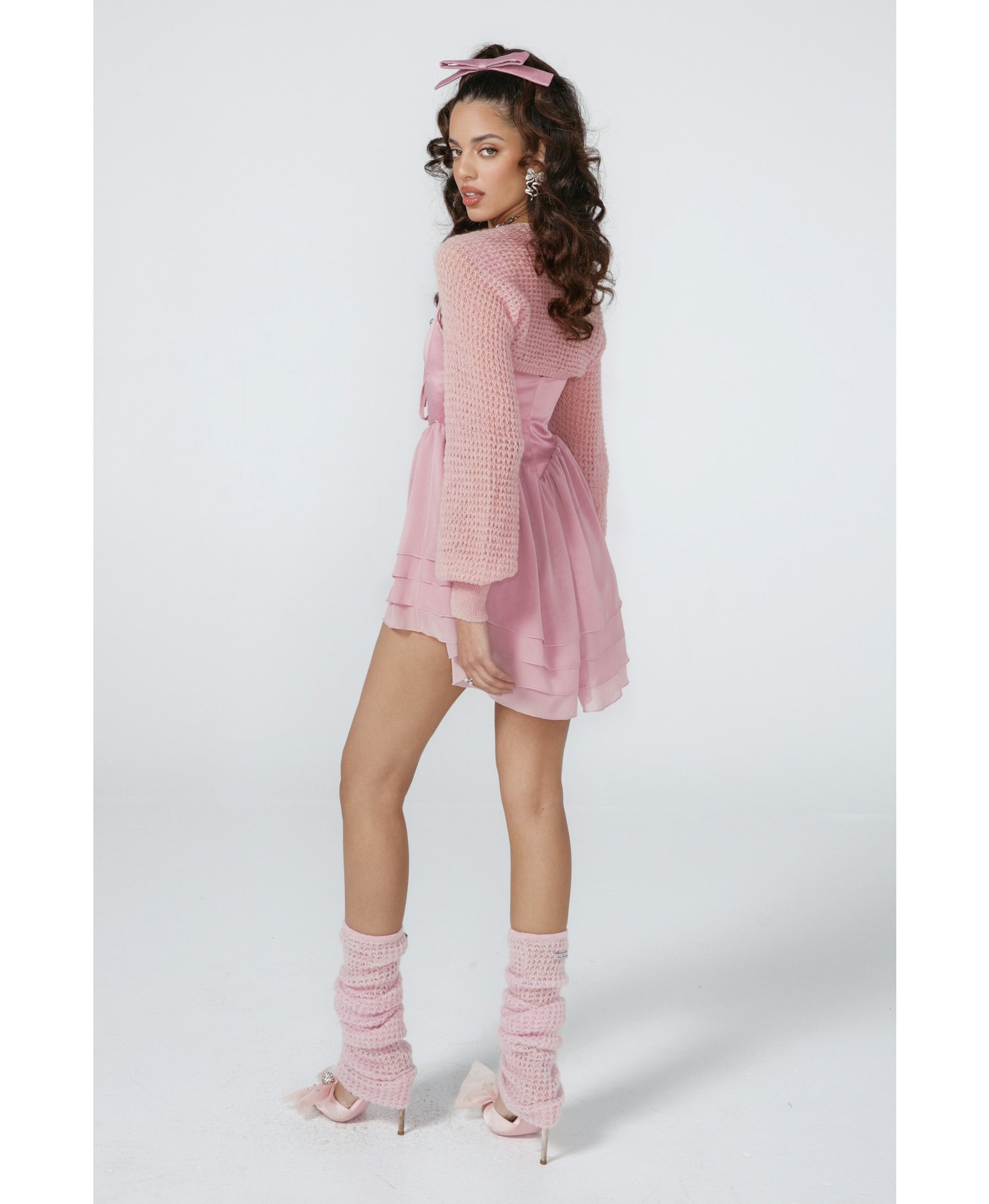 Sheila Chiffon Dress (Pink) (Final Sale) in Pink made by Nana Jacqueline