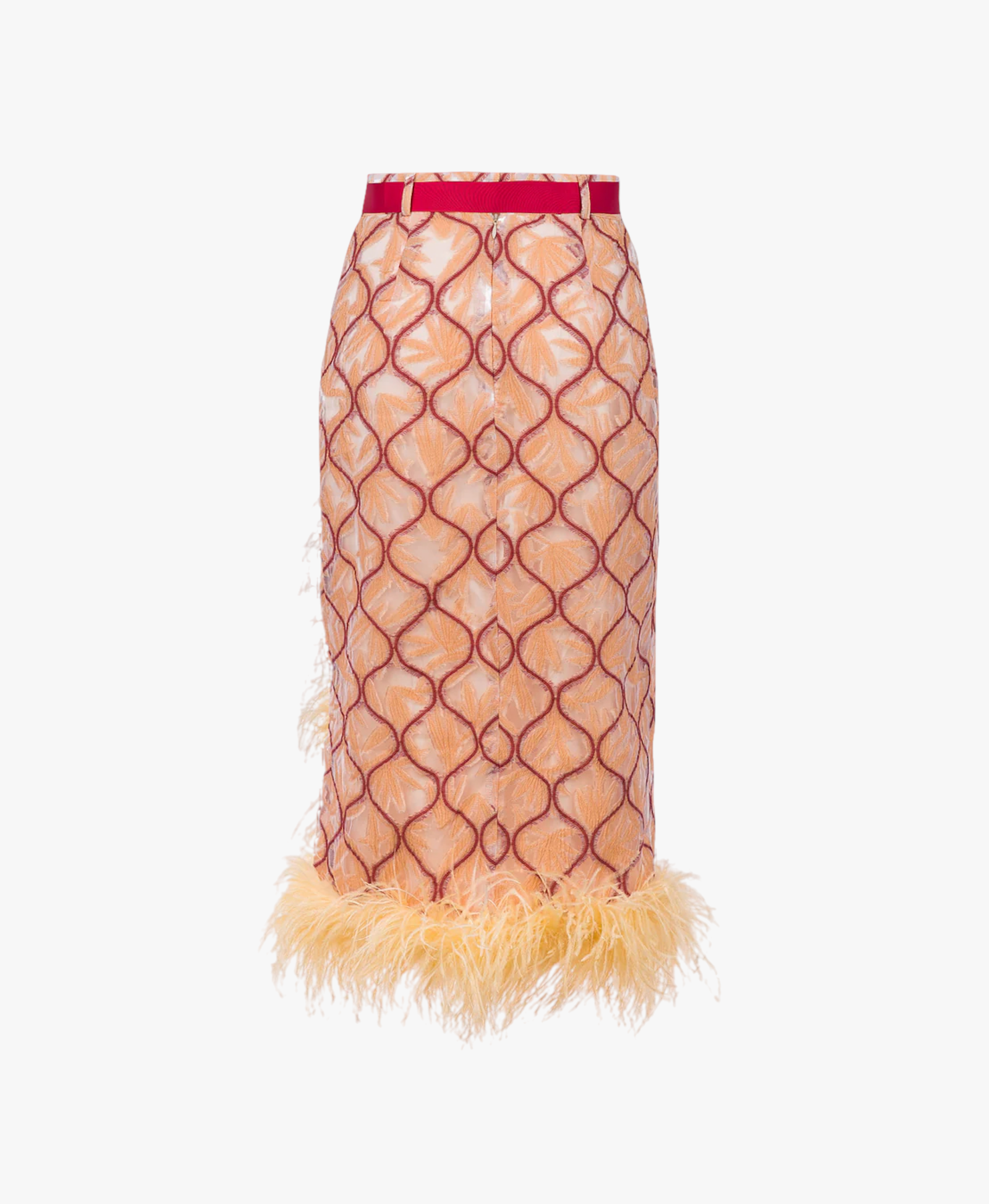 Monroe Skirt With Feathers made by ANDREEVA