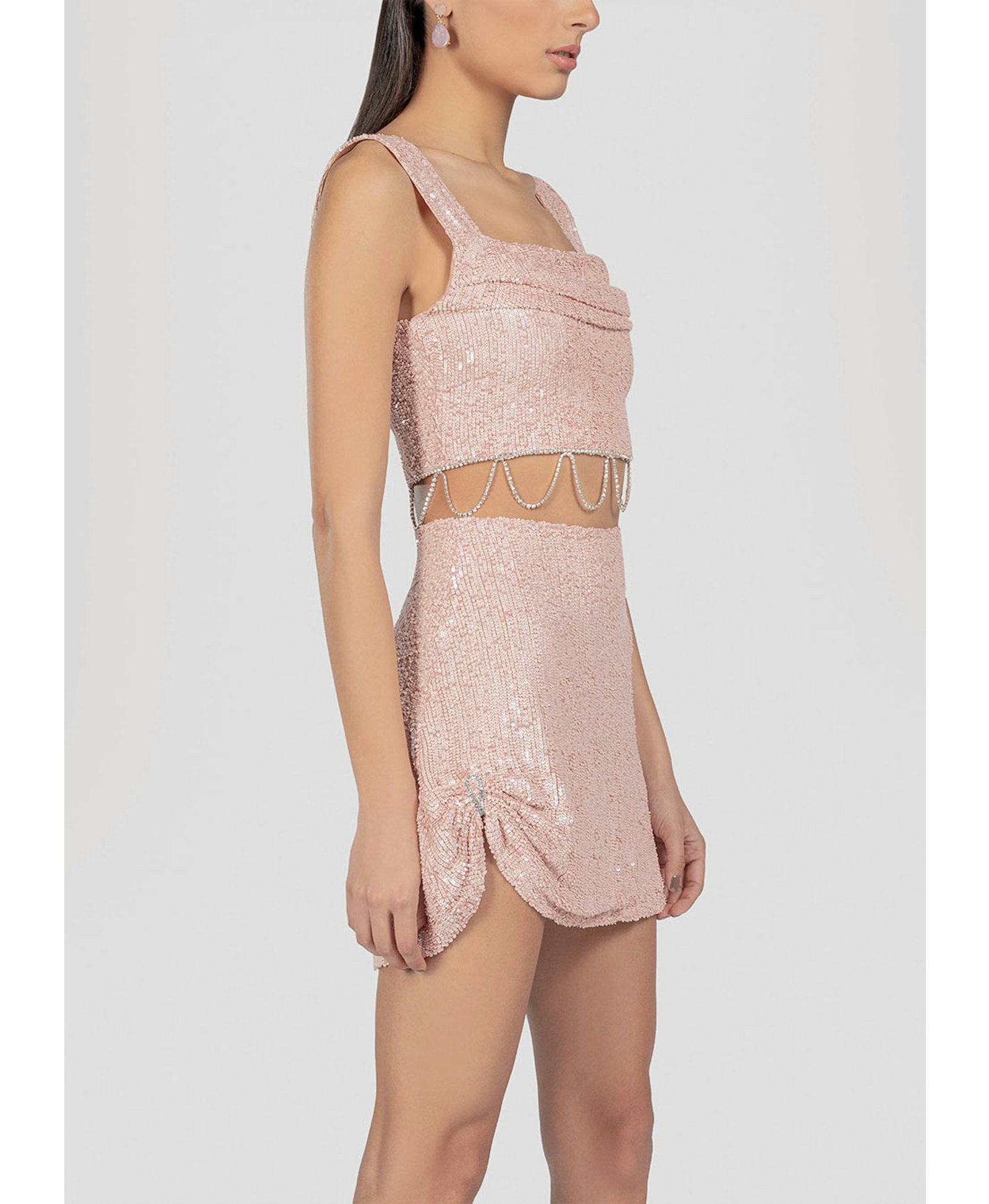 Eva sequined mini skirt made by Monika Dimova