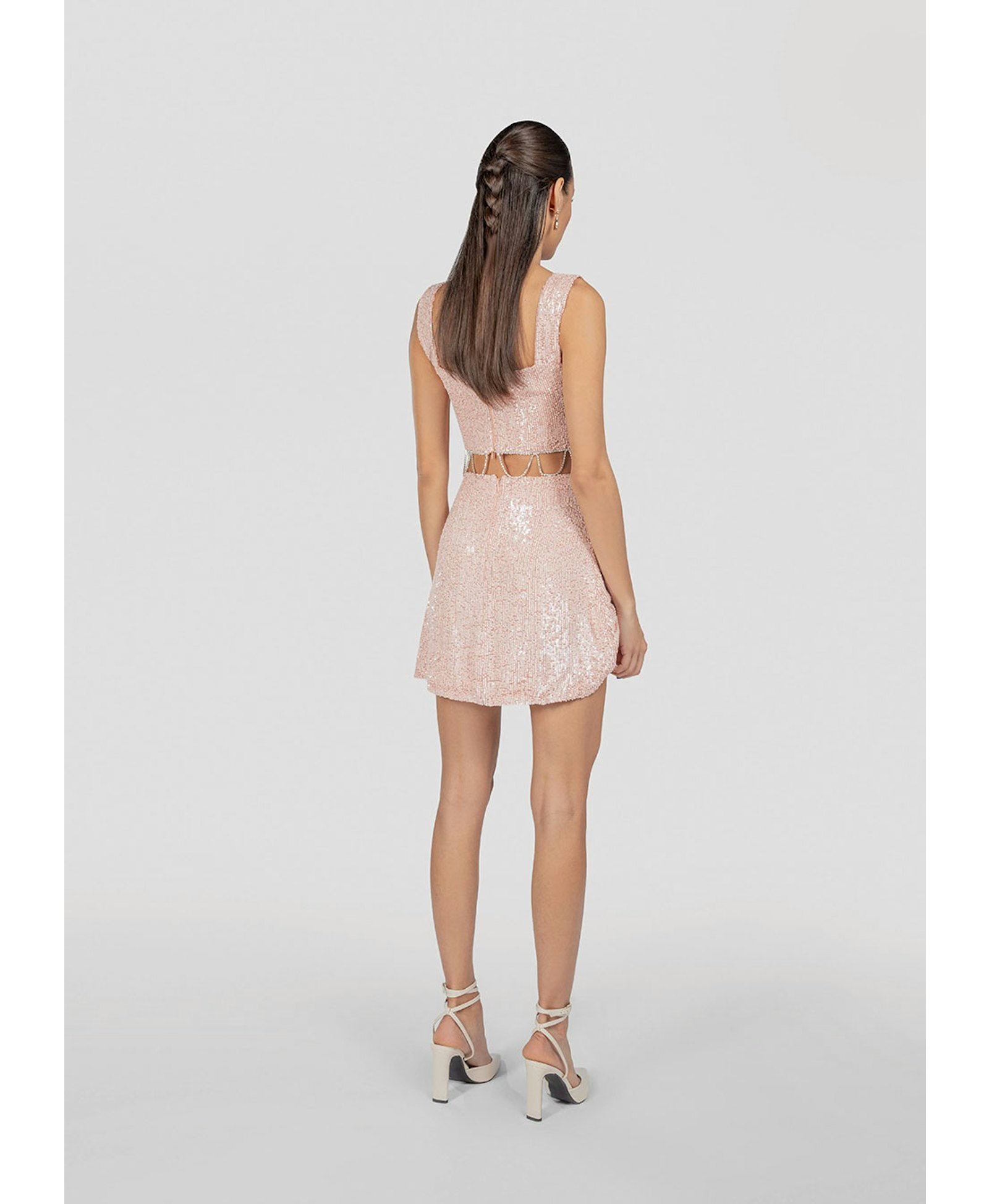 Eva sequined mini skirt made by Monika Dimova