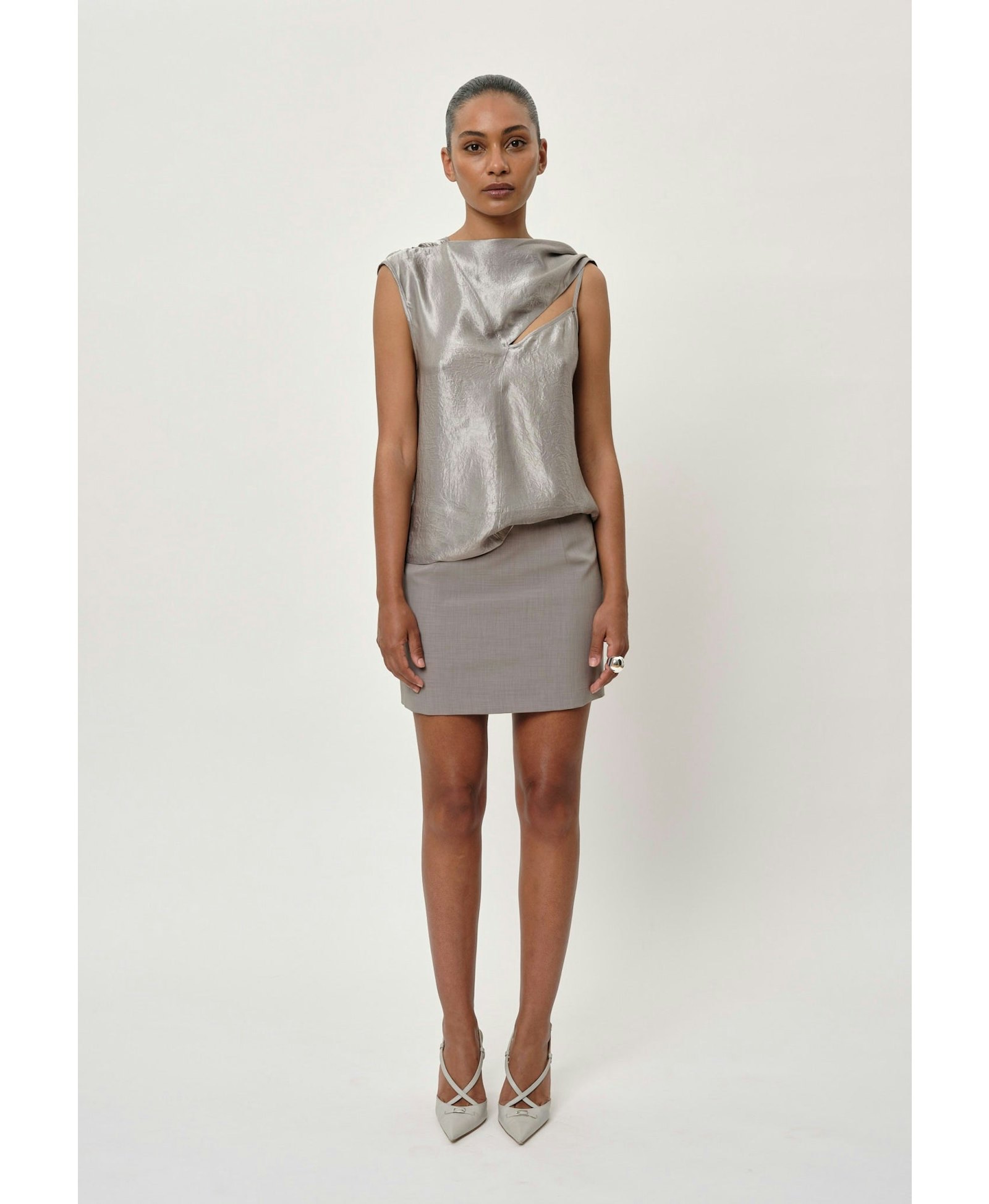 Ava Top - Pearl Grey made by HERSKIND