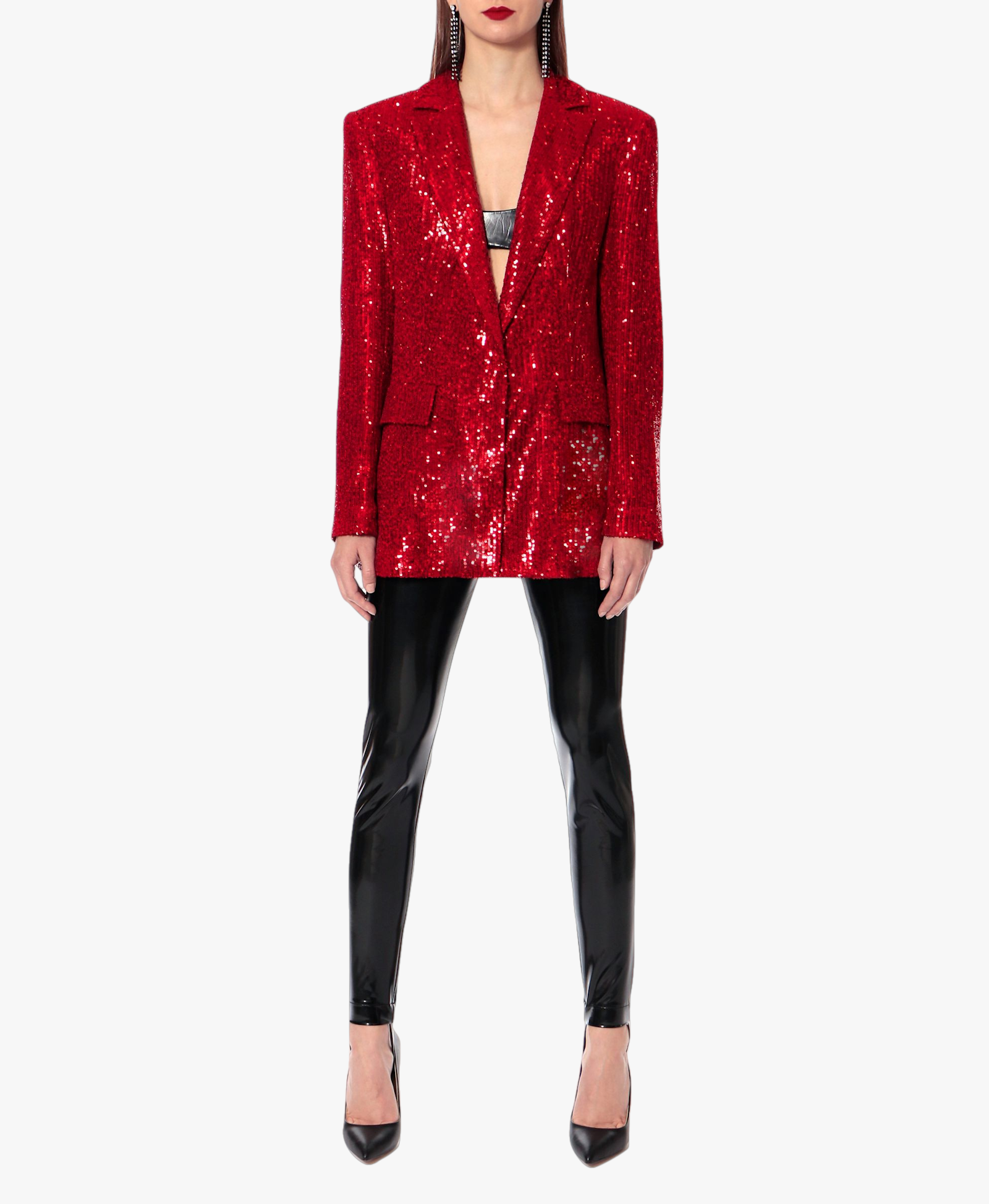 Blazer Holly Brilliant Ruby in Red made by HALEWSKI