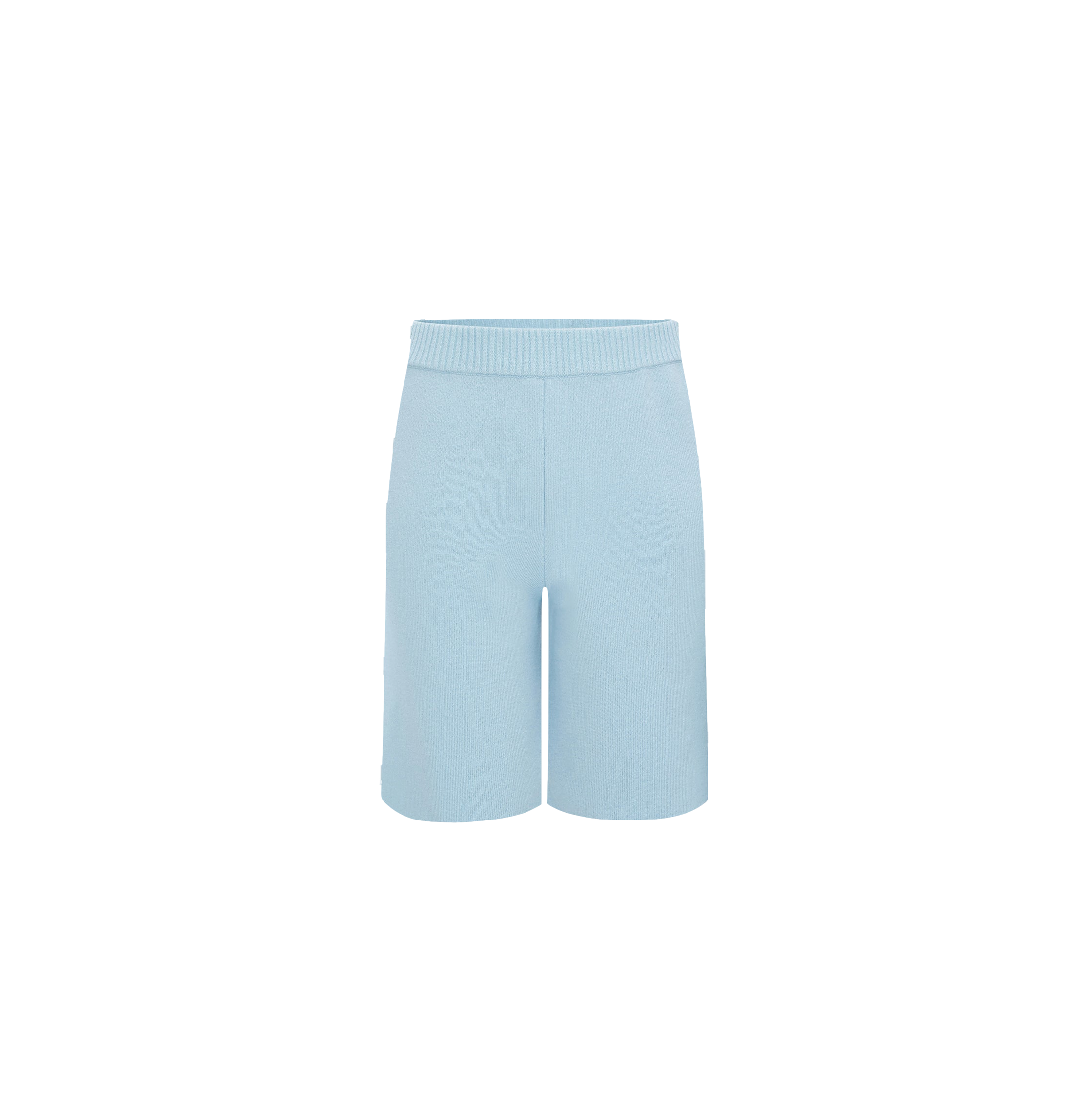 Crush Collection Cashmere Shorts In Blue