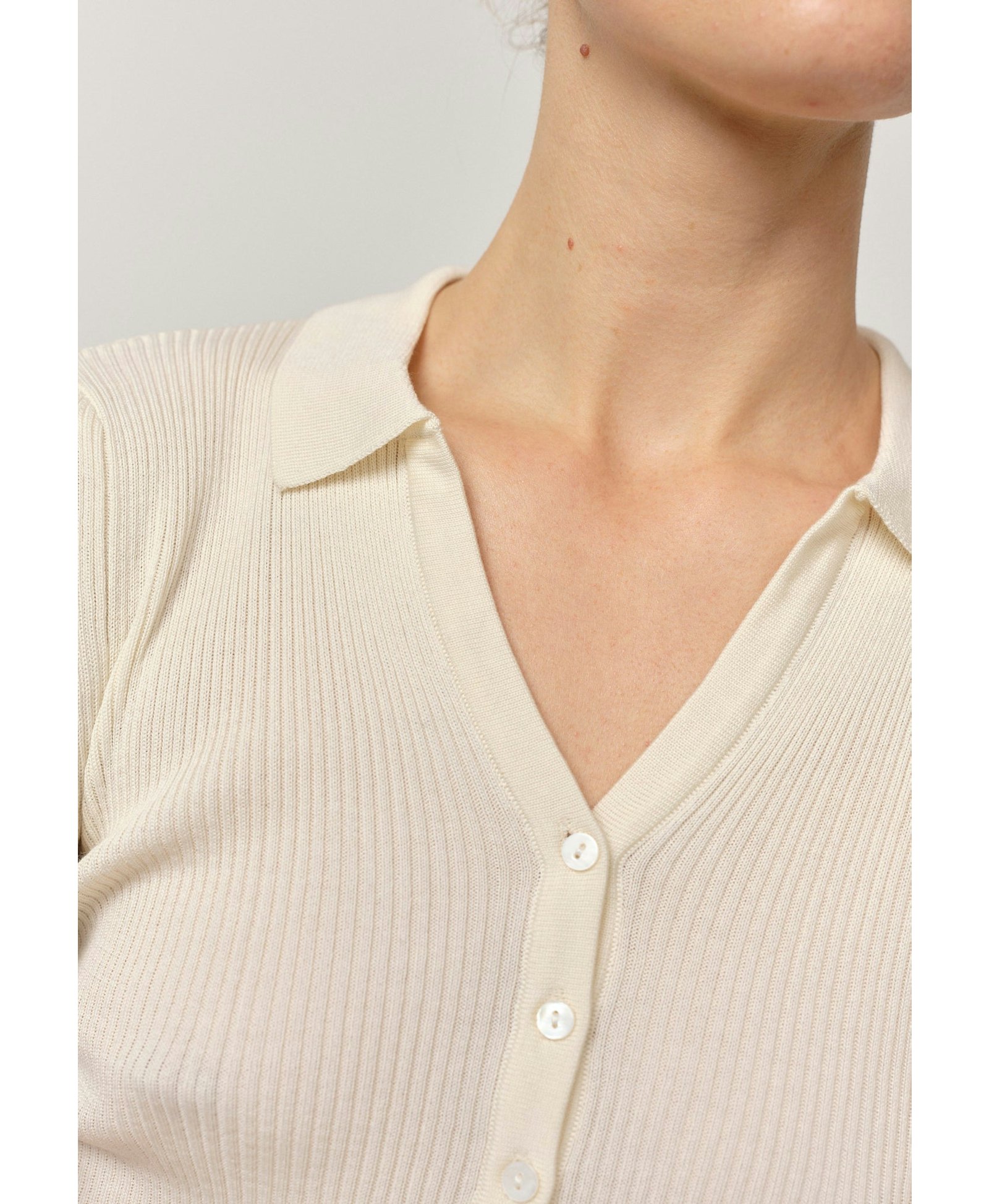 Finn Knit Blouse - Off White made by HERSKIND