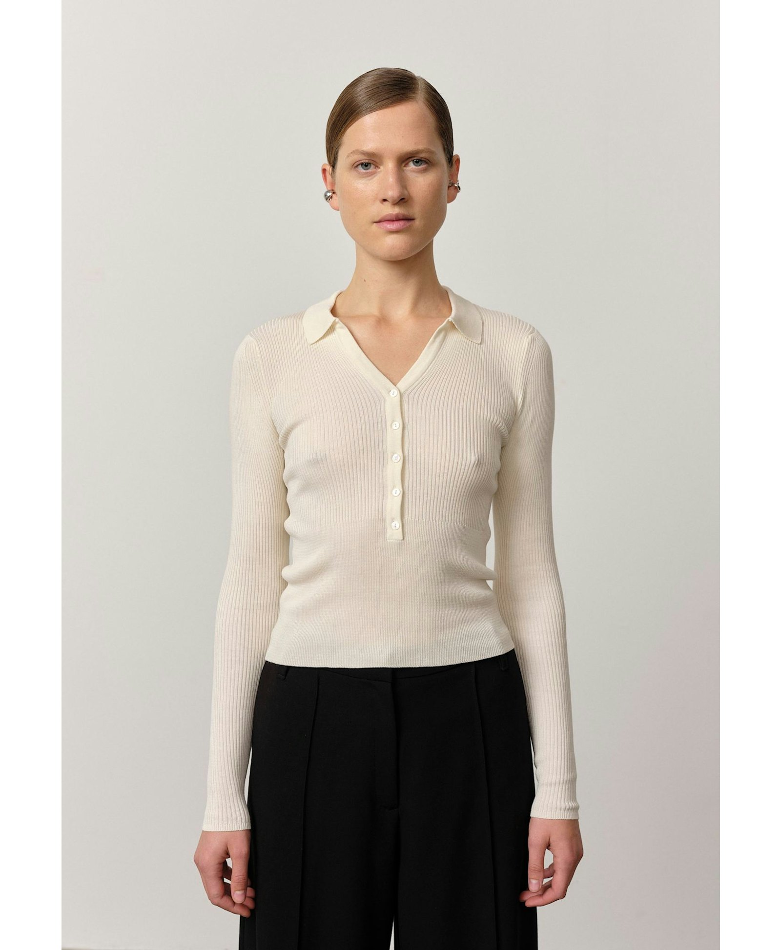 Finn Knit Blouse - Off White made by HERSKIND
