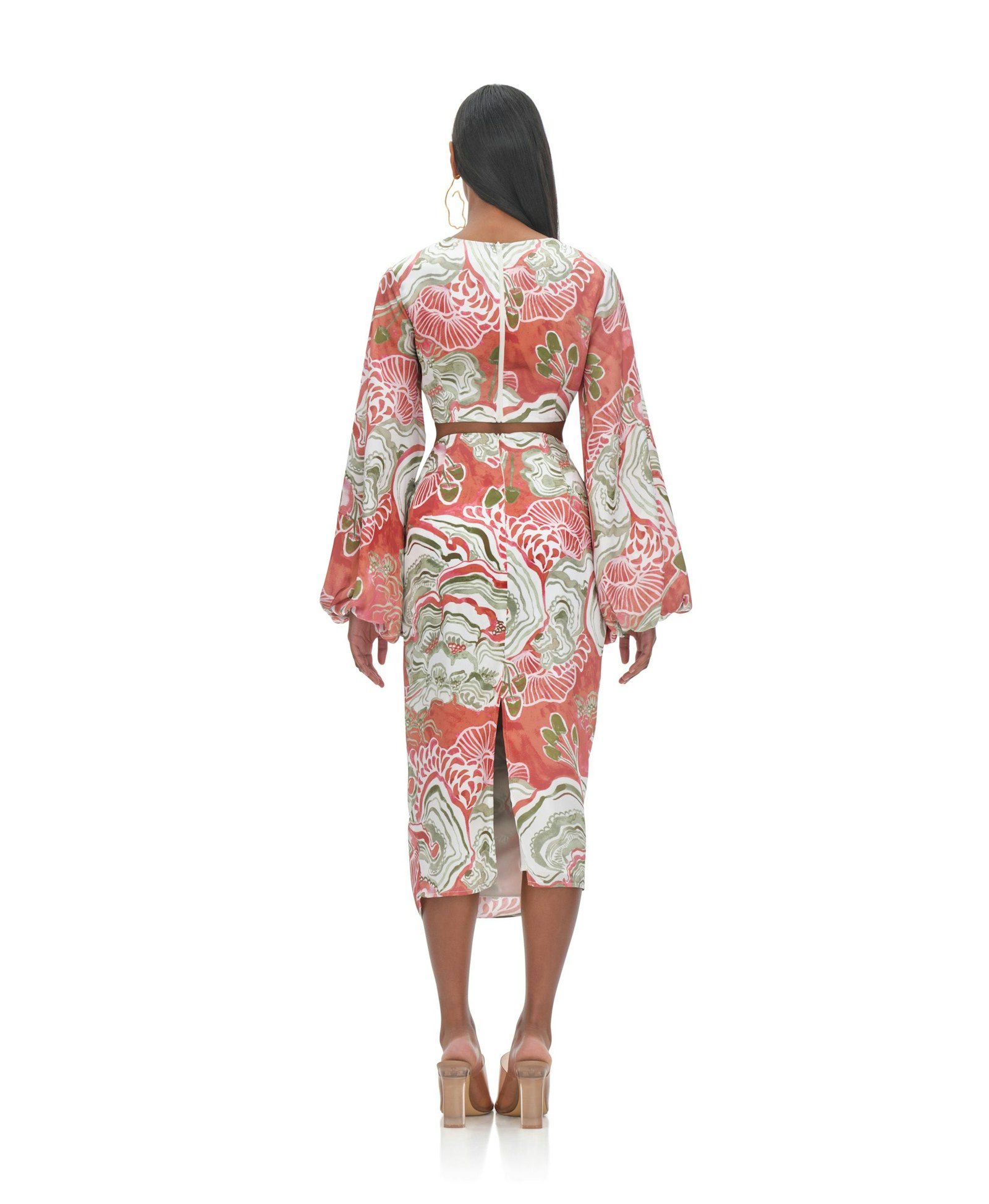 BEHATI ABSTRACT MUSHROOM CROPPED TOP made by Andrea Iyamah