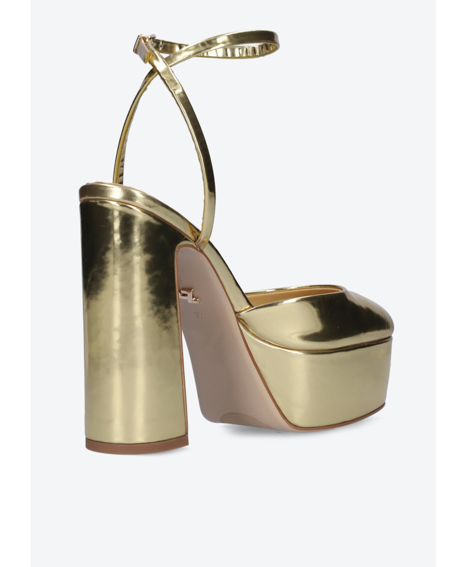 MOVE in Gold made by Lola Cruz Shoes