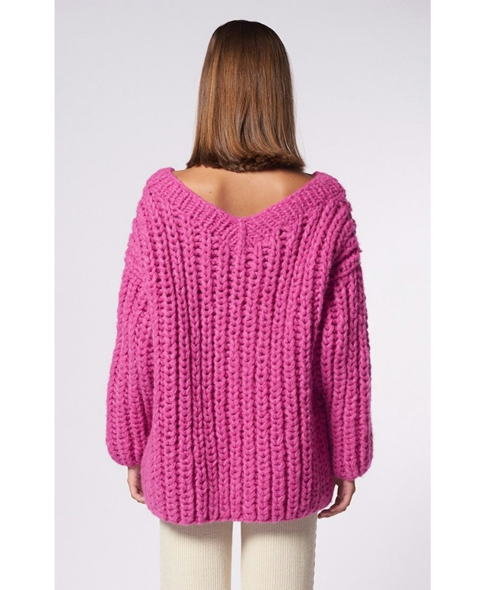 PAPAYA sweater in Pink made by AYNI