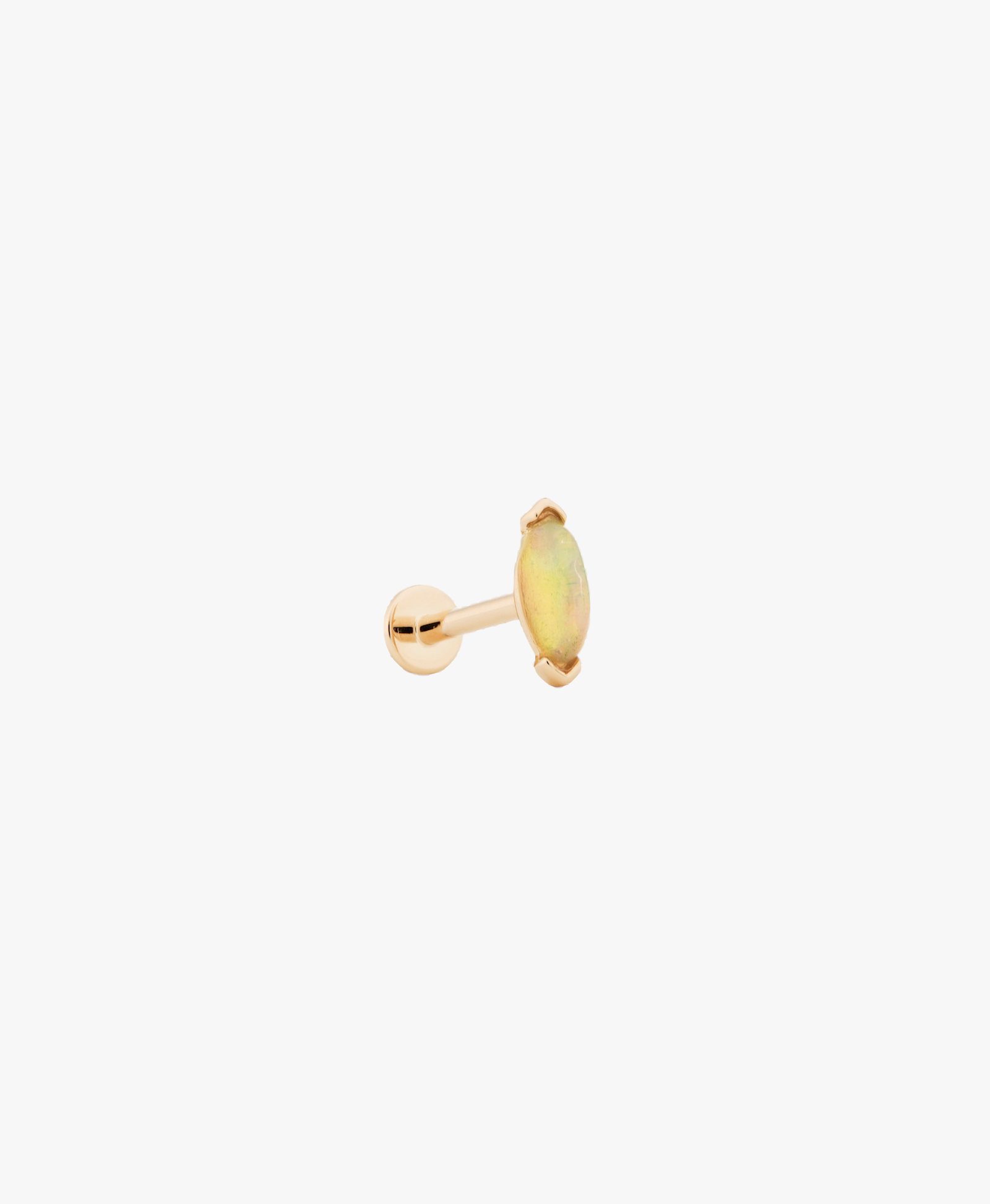MARQUISE CUT OPAL LABRET - YELLOW GOLD made by ENNUI