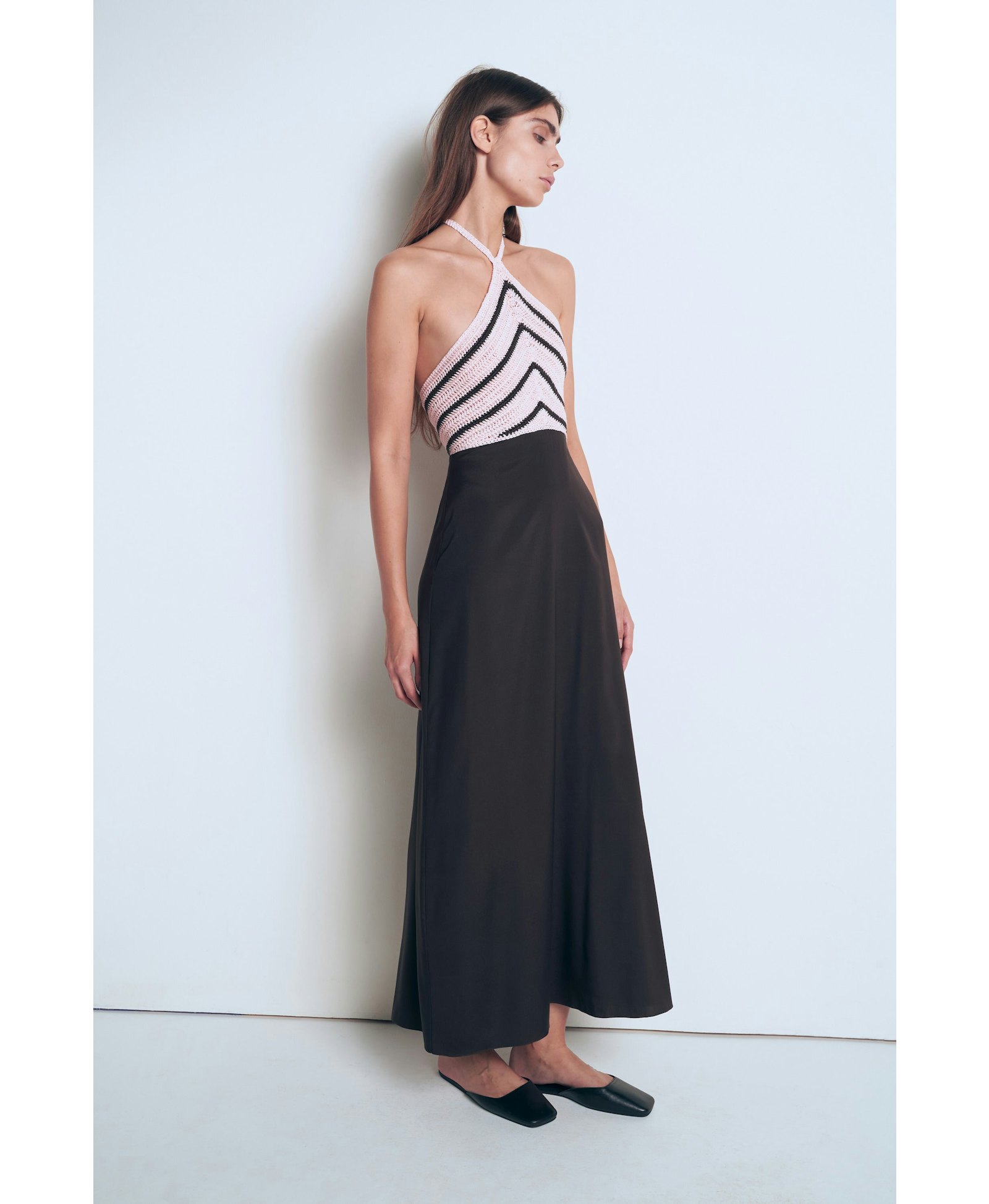 Dress with knitted top made by A.M.G