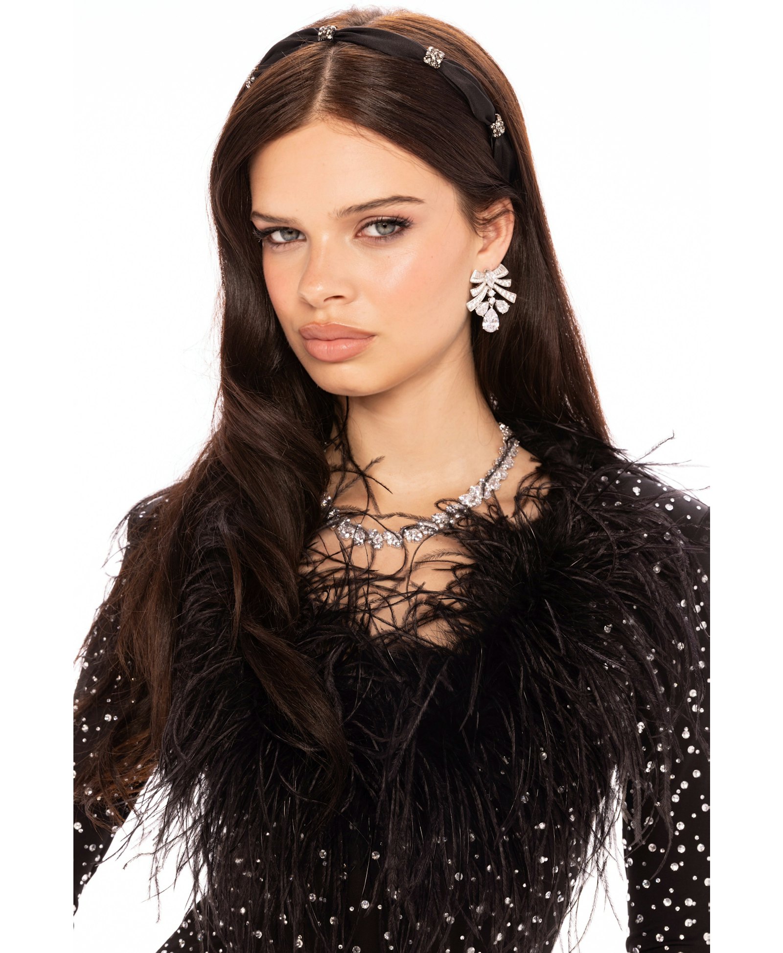 Margot Feather Mini Dress made by Nana Jacqueline