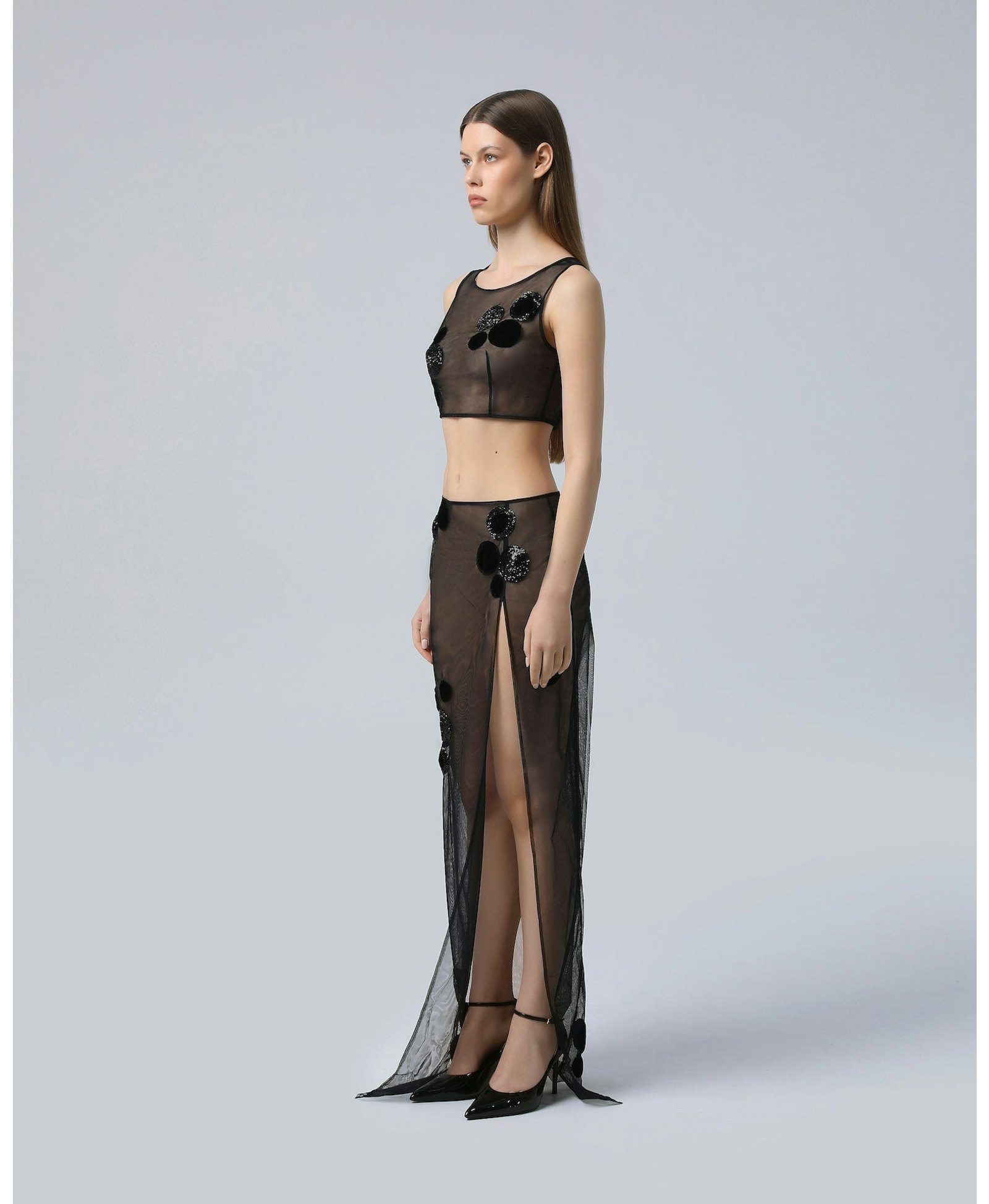 Embroidered Maxi Skirt made by NDS The Label