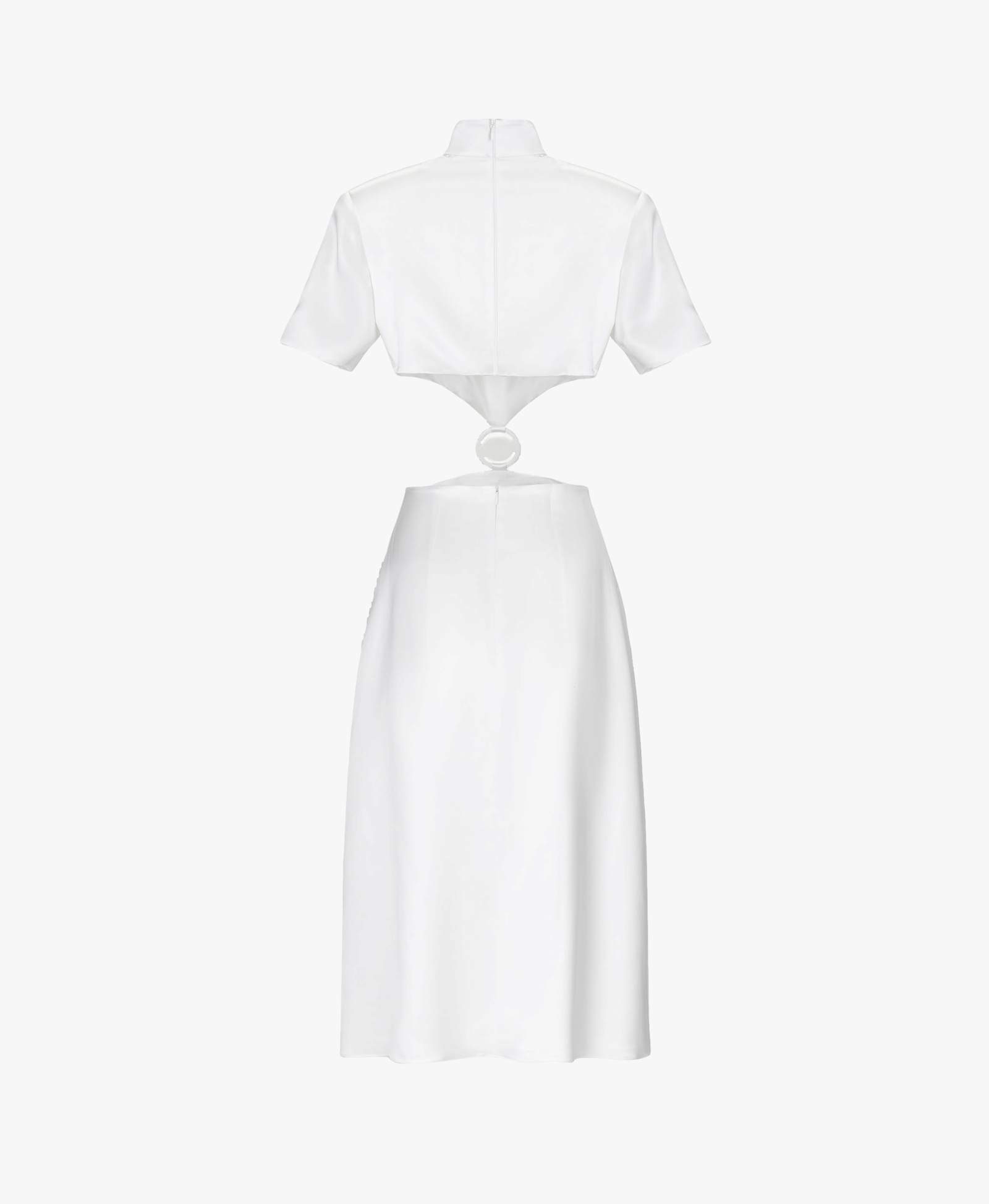 Paloma Blanca Silk Dress in White made by Vestiaire d'un Oiseau Libre