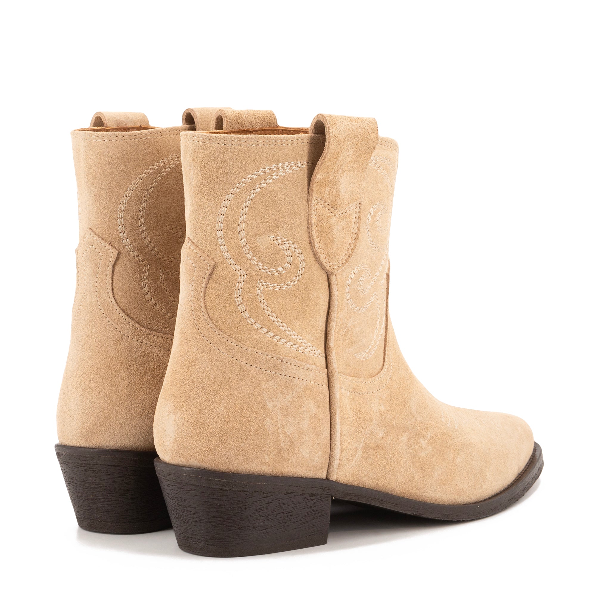 Shop Toral Puja Sand Ankle Boots In Beige