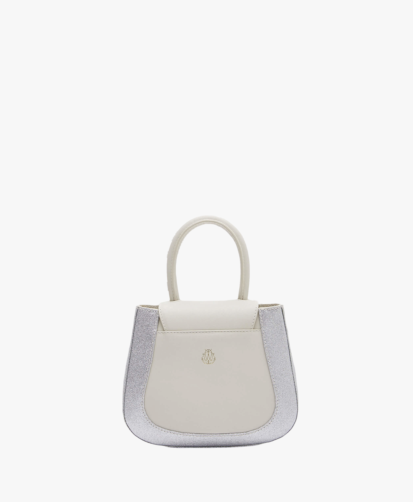 Mini Jill Padded White / Silver Glitter in White made by Mietis
