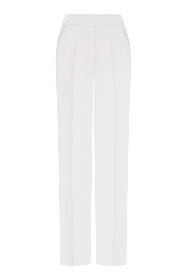 Nué Tailored Slim Trousers In White