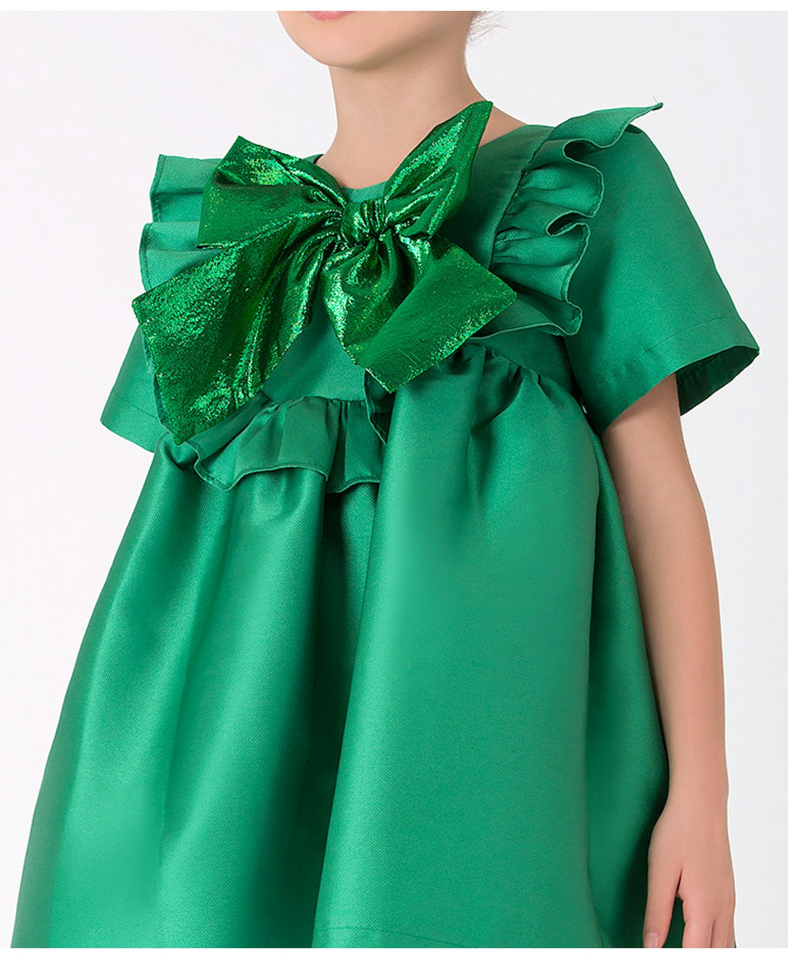 Jacquard Bow Dress made by Mama Luma
