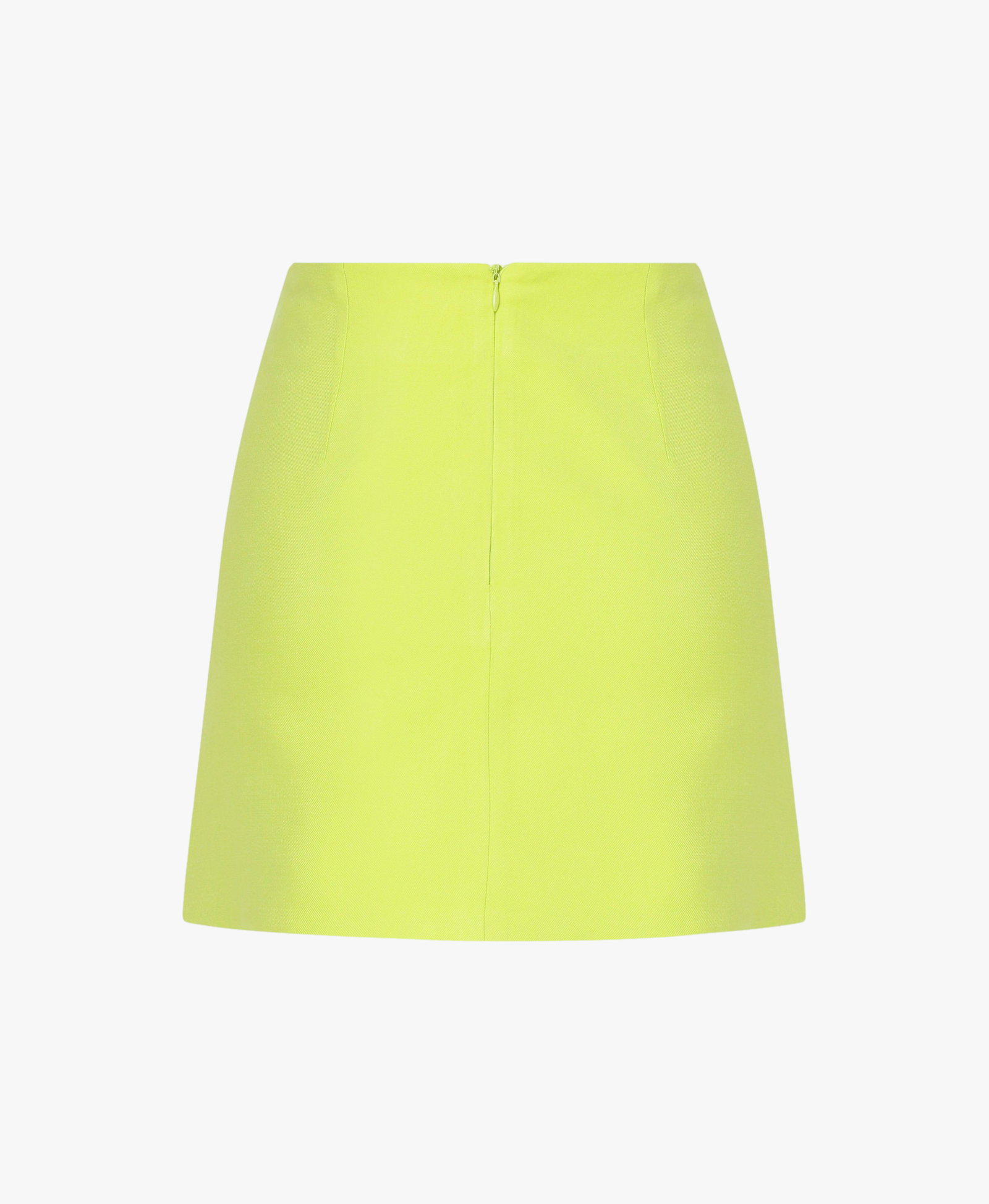 Vance Mini Skirt in Lime in Yellow made by Nazli Ceren