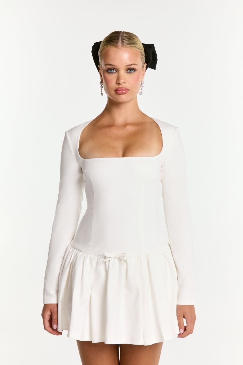 NANA JACQUELINE AUDRINA DRESS (WHITE) 