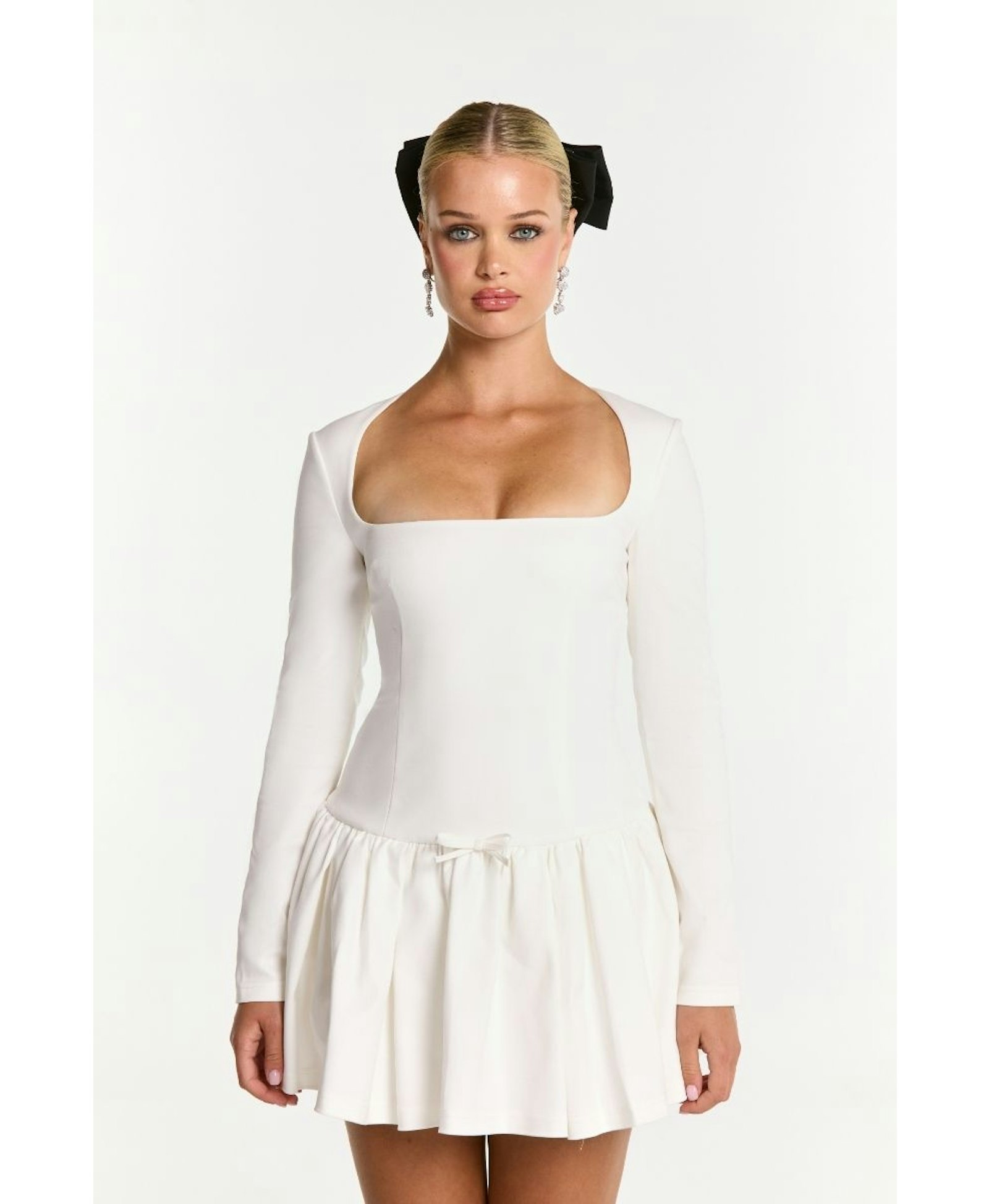 Audrina Dress (White) made by Nana Jacqueline